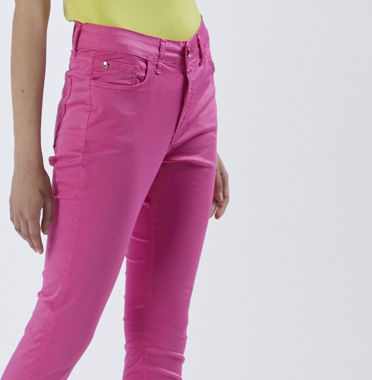 PANTALONE SKINNY TINTO CAPO in Pantaloni 3A Moda Mare Sport - Bellaria Igea Marina, commercioVirtuoso.it