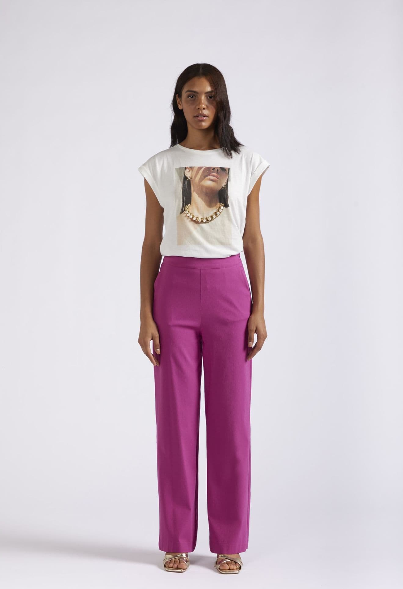 PANTALONE PALAZZO TESSUTO  SUPERSTRETCH