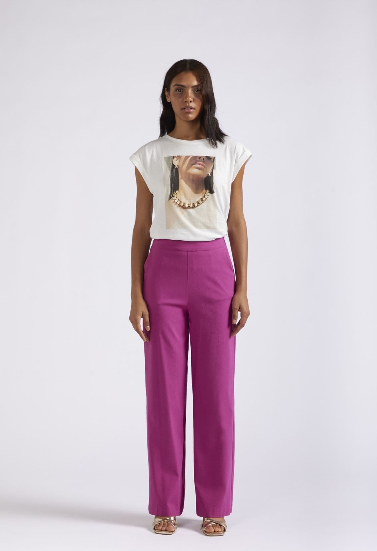 PANTALONE PALAZZO TESSUTO  SUPERSTRETCH