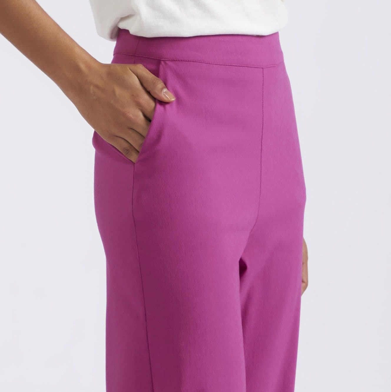 PANTALONE PALAZZO TESSUTO SUPERSTRETCH in Pantaloni 3A Moda Mare Sport - Bellaria Igea Marina, commercioVirtuoso.it