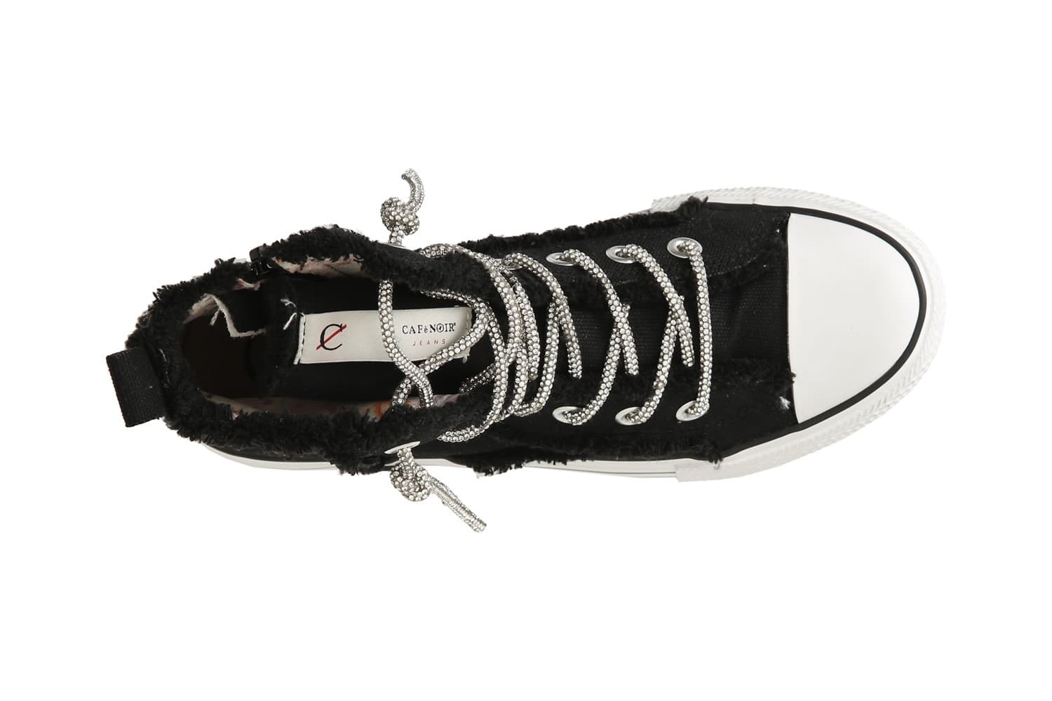 SNEAKER MID IN CANVASS CON LACCI STRASS in Sneaker casual 3A Moda Mare Sport - Bellaria Igea Marina, commercioVirtuoso.it