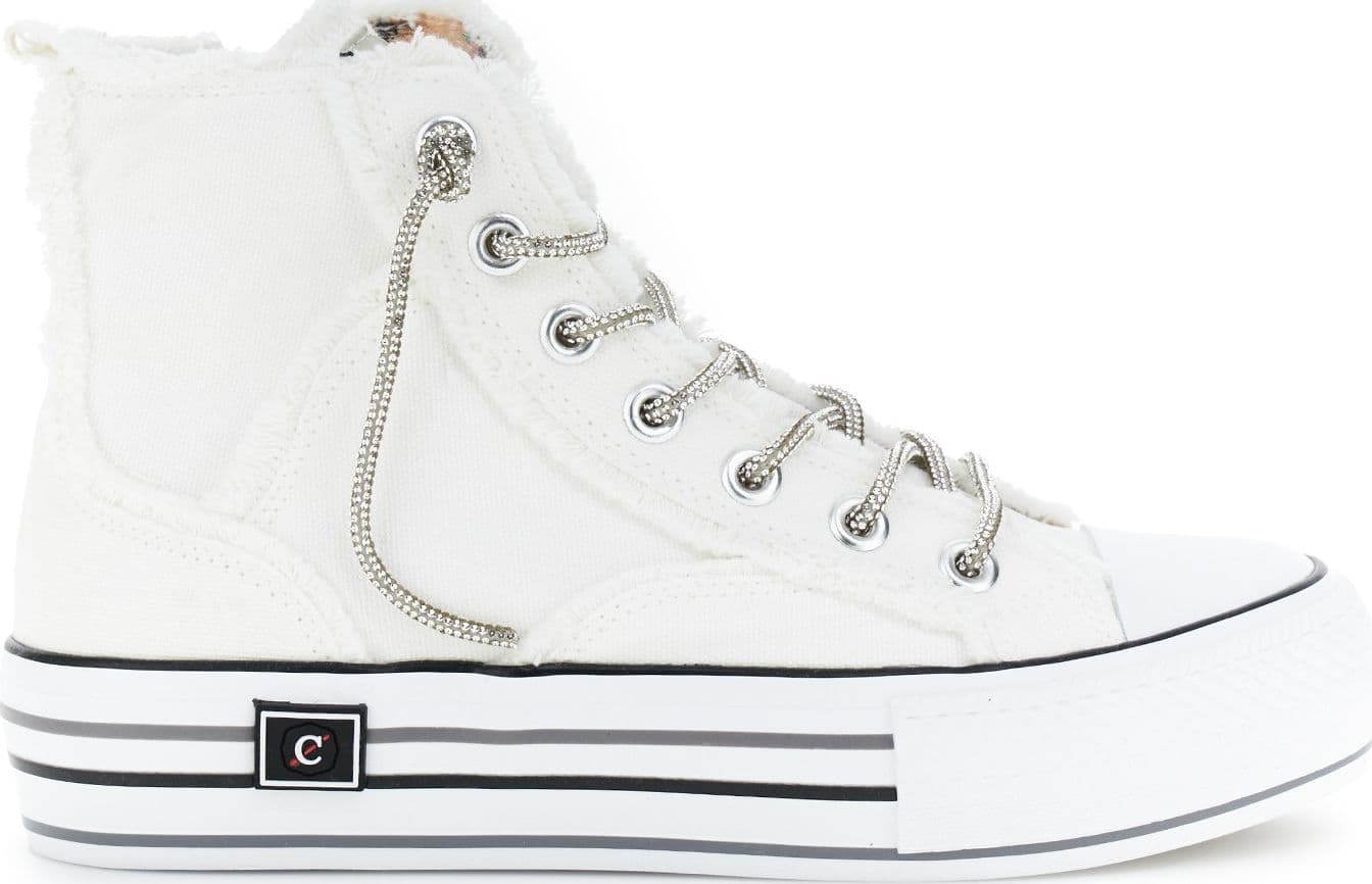 SNEAKER MID IN CANVASS CON LACCI STRASS in Sneaker casual 3A Moda Mare Sport - Bellaria Igea Marina, commercioVirtuoso.it