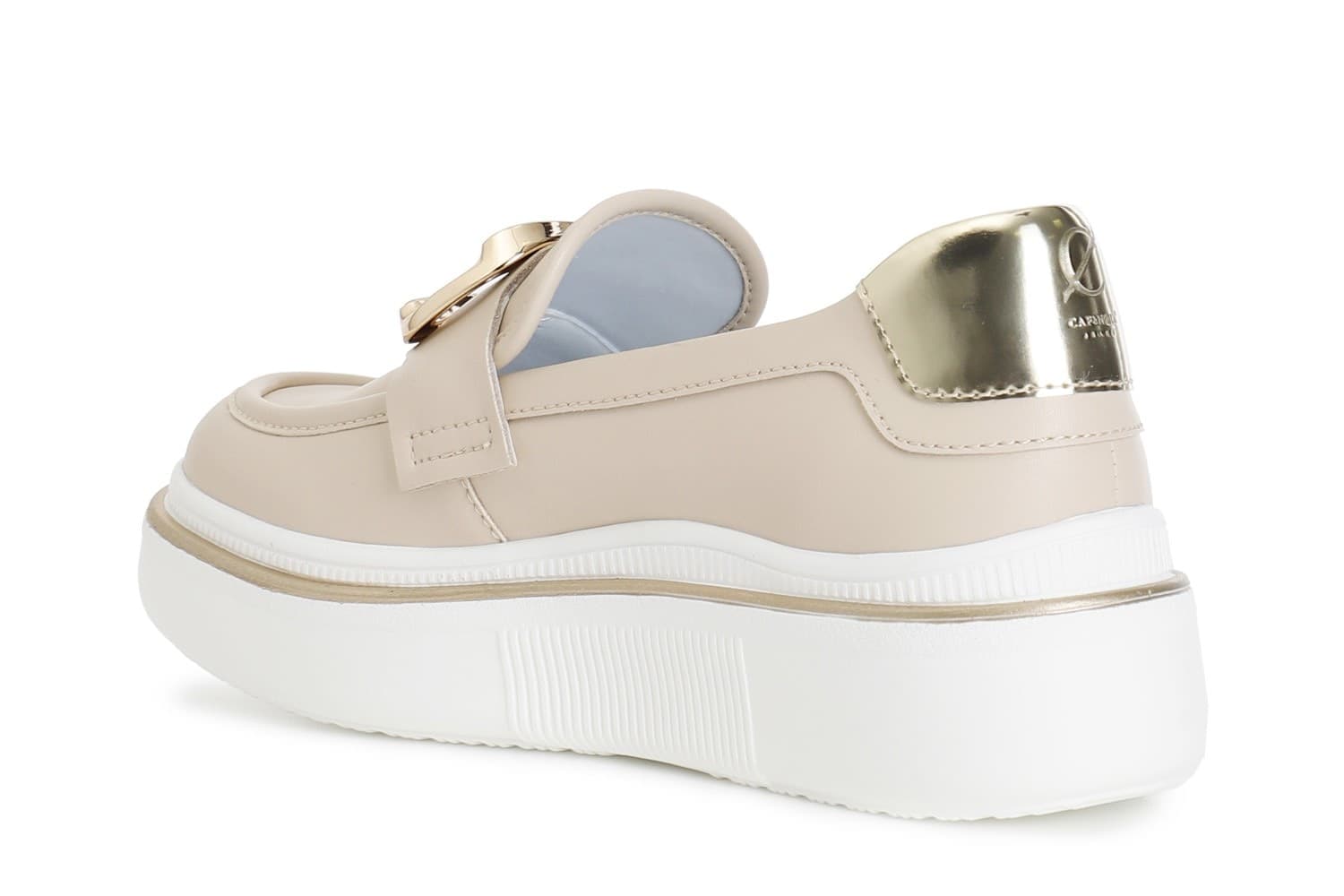 MOCASSINO IN PELLE CON ACCESSORIO SMALTATO in Zoccoli e sabot 3A Moda Mare Sport - Bellaria Igea Marina, commercioVirtuoso.it