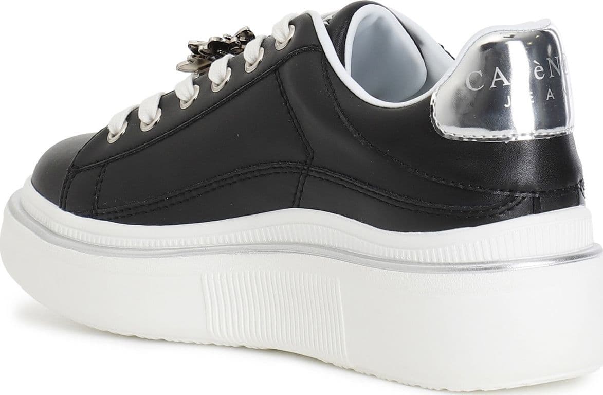 SNEAKER IN PELLE CON ACCESSORIO SMALTATO in Sneaker casual 3A Moda Mare Sport - Bellaria Igea Marina, commercioVirtuoso.it