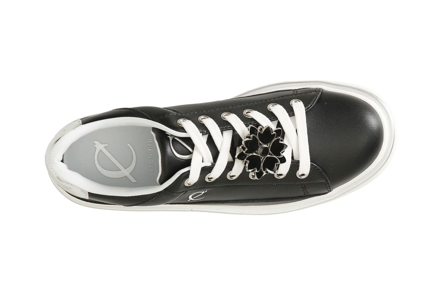 SNEAKER IN PELLE CON ACCESSORIO SMALTATO in Sneaker casual 3A Moda Mare Sport - Bellaria Igea Marina, commercioVirtuoso.it
