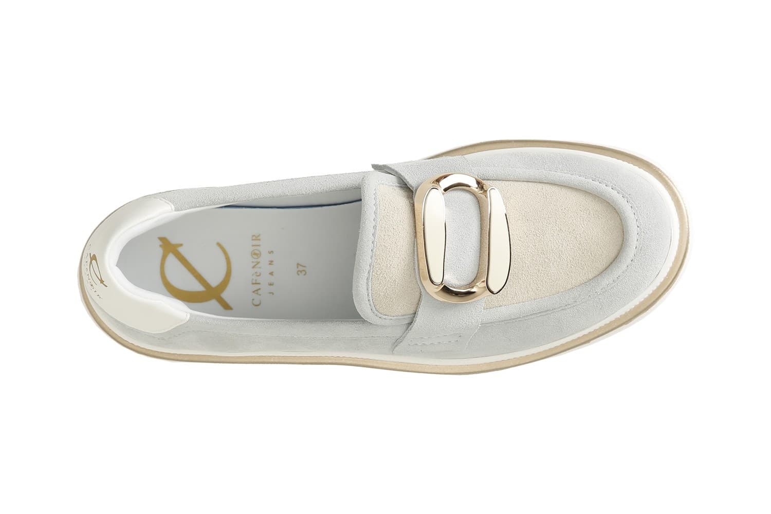 MOCASSINO IN PELLE SCAMOSCIATA ACCESSORIO SMALTATO in Loafer e mocassini 3A Moda Mare Sport - Bellaria Igea Marina, commercioVirtuoso.it