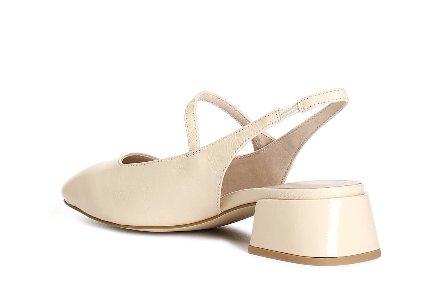 BALLERINA IN PELLE VERNICE CON ACCESSORIO BOTTONE in Ballerine 3A Moda Mare Sport - Bellaria Igea Marina, commercioVirtuoso.it