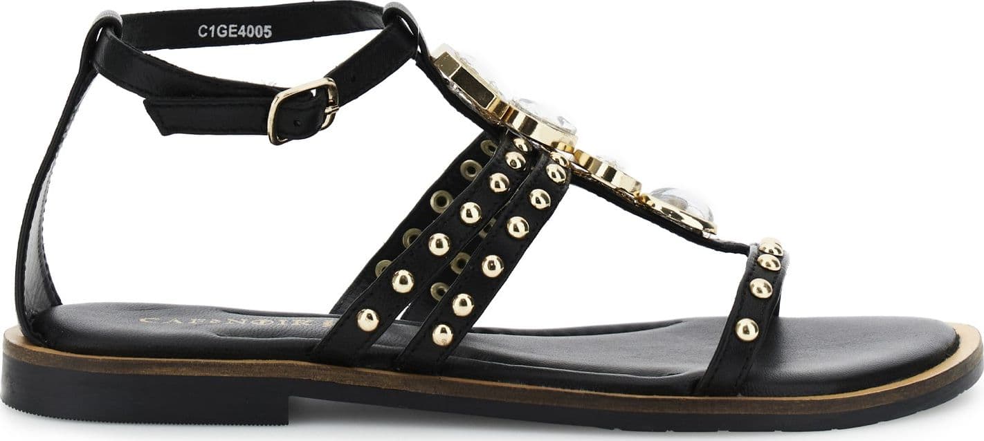 SANDALO A T IN NAPPA CON ACCESSORIO in Sandali moda 3A Moda Mare Sport - Bellaria Igea Marina, commercioVirtuoso.it