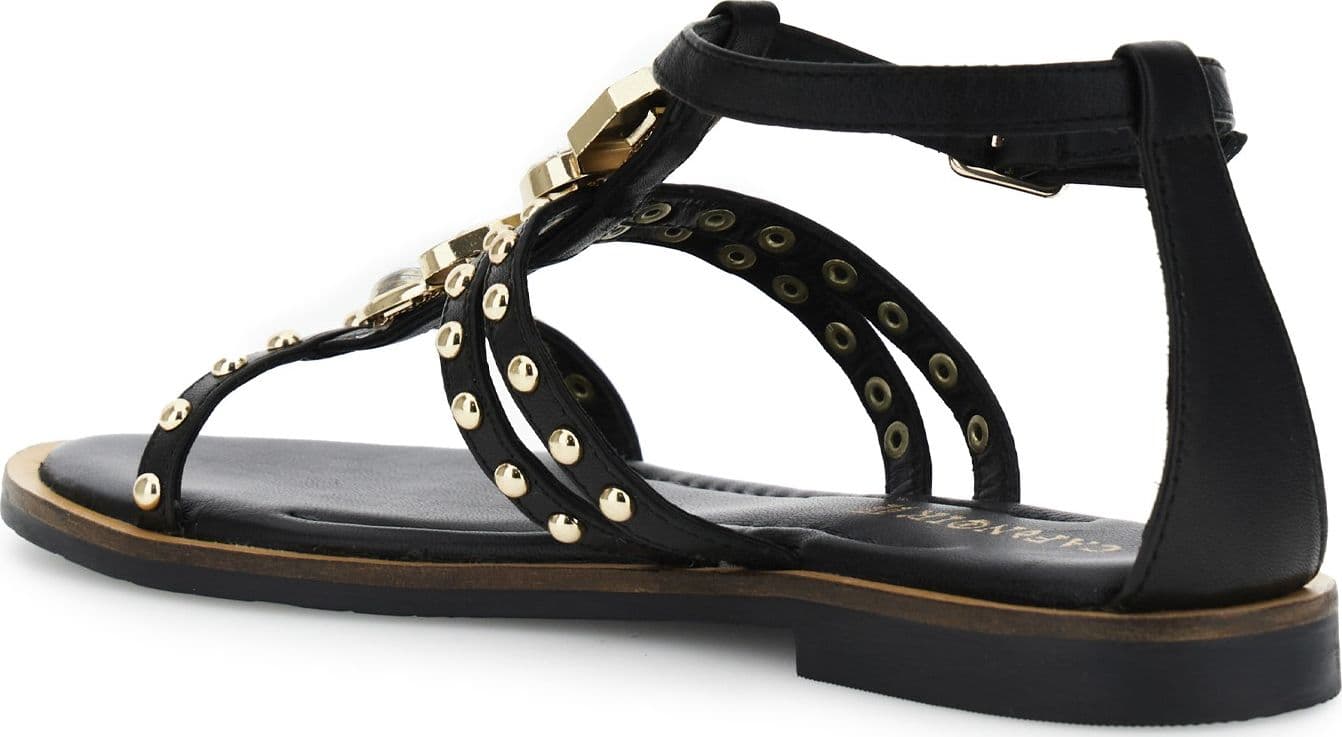 SANDALO A T IN NAPPA CON ACCESSORIO in Sandali moda 3A Moda Mare Sport - Bellaria Igea Marina, commercioVirtuoso.it