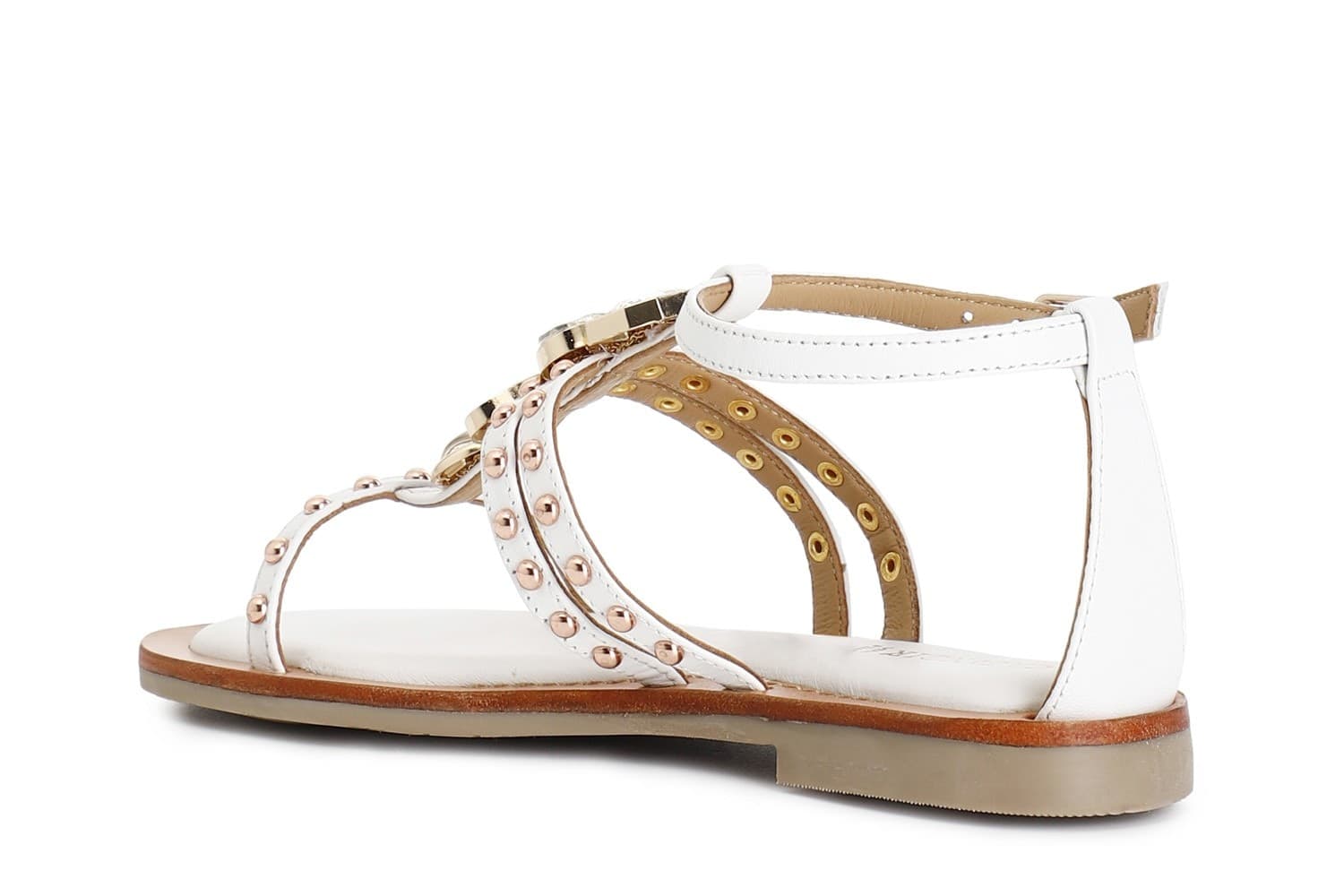SANDALO A T IN NAPPA CON ACCESSORIO in Sandali moda 3A Moda Mare Sport - Bellaria Igea Marina, commercioVirtuoso.it