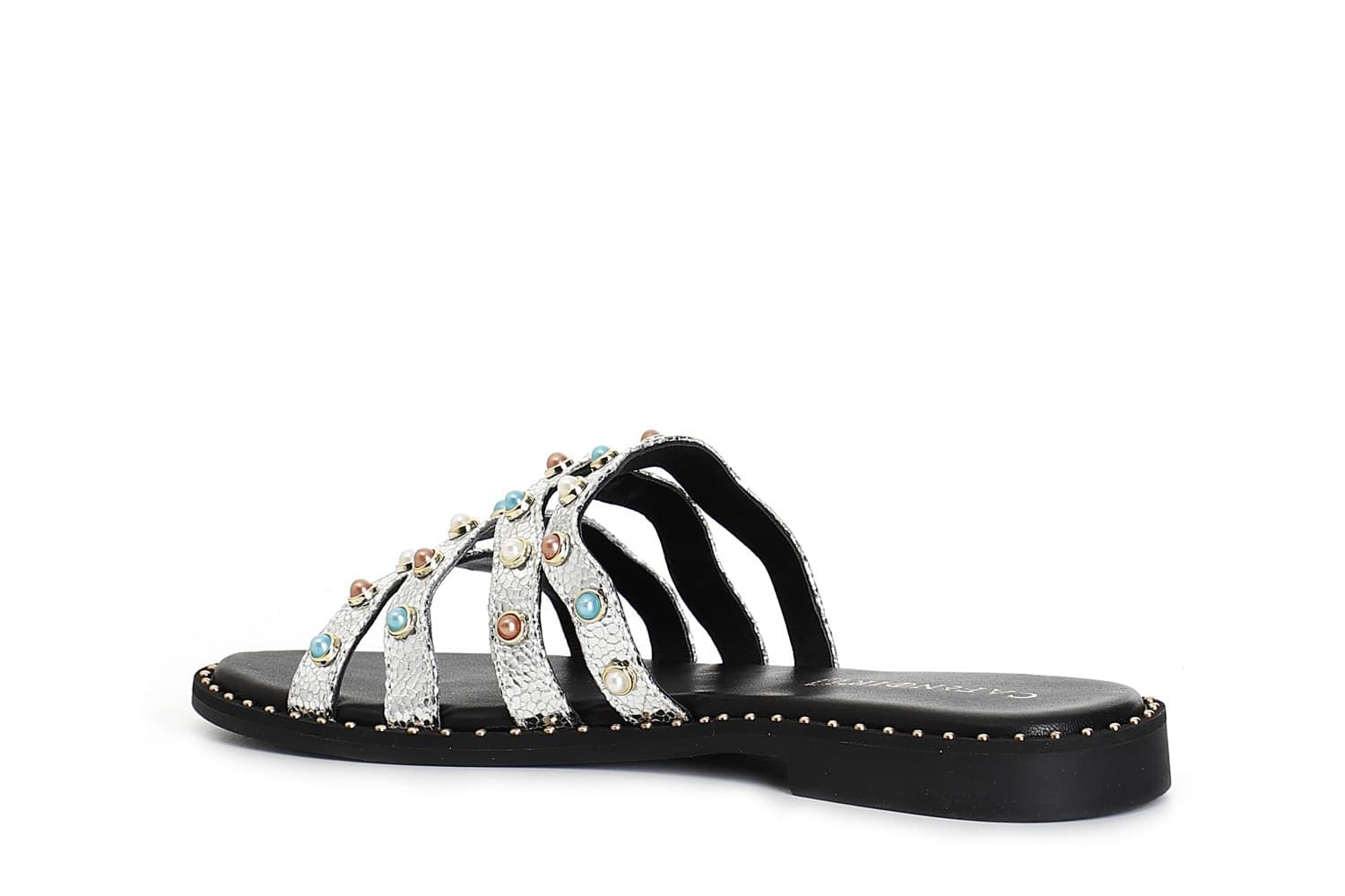 CIABATTA MULTI LISTINI CON CABOCHON in Multiprese 3A Moda Mare Sport - Bellaria Igea Marina, commercioVirtuoso.it