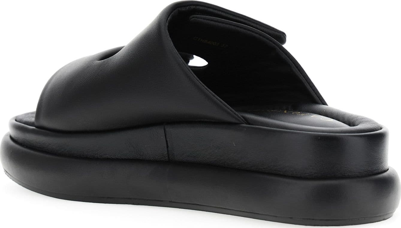 CIABATTA IN PELLE CON DUE VELCRI E BOTTONI in Pantofole 3A Moda Mare Sport - Bellaria Igea Marina, commercioVirtuoso.it