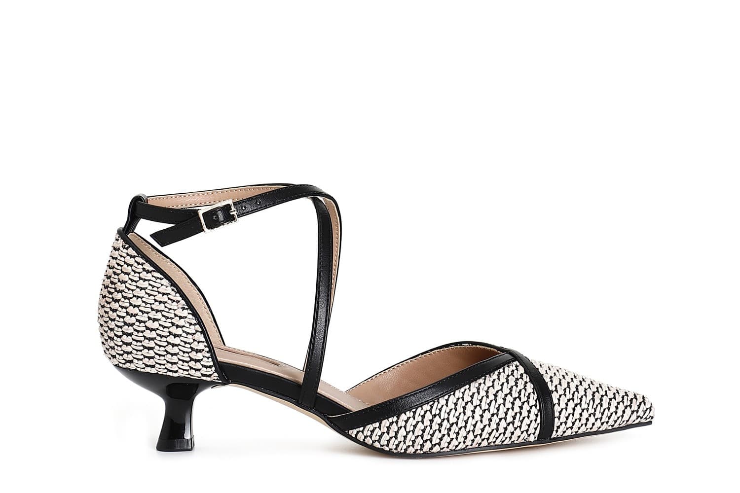 DÉCOLLETÉ BIMATERIALE CON INCROCIO in Scarpe col tacco 3A Moda Mare Sport - Bellaria Igea Marina, commercioVirtuoso.it