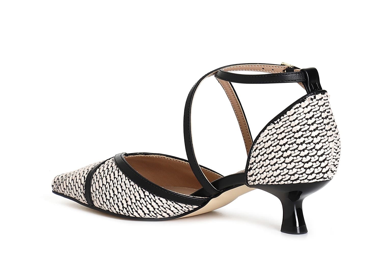 DÉCOLLETÉ BIMATERIALE CON INCROCIO in Scarpe col tacco 3A Moda Mare Sport - Bellaria Igea Marina, commercioVirtuoso.it