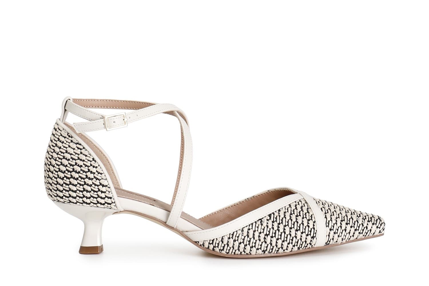 DÉCOLLETÉ BIMATERIALE CON INCROCIO in Scarpe col tacco 3A Moda Mare Sport - Bellaria Igea Marina, commercioVirtuoso.it