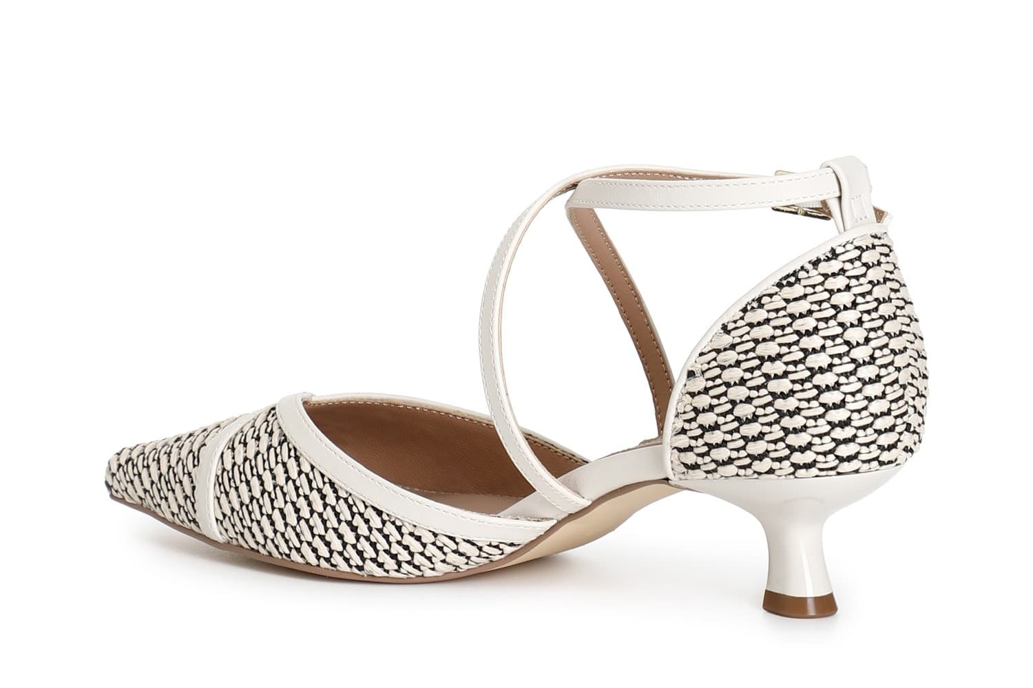 DÉCOLLETÉ BIMATERIALE CON INCROCIO in Scarpe col tacco 3A Moda Mare Sport - Bellaria Igea Marina, commercioVirtuoso.it