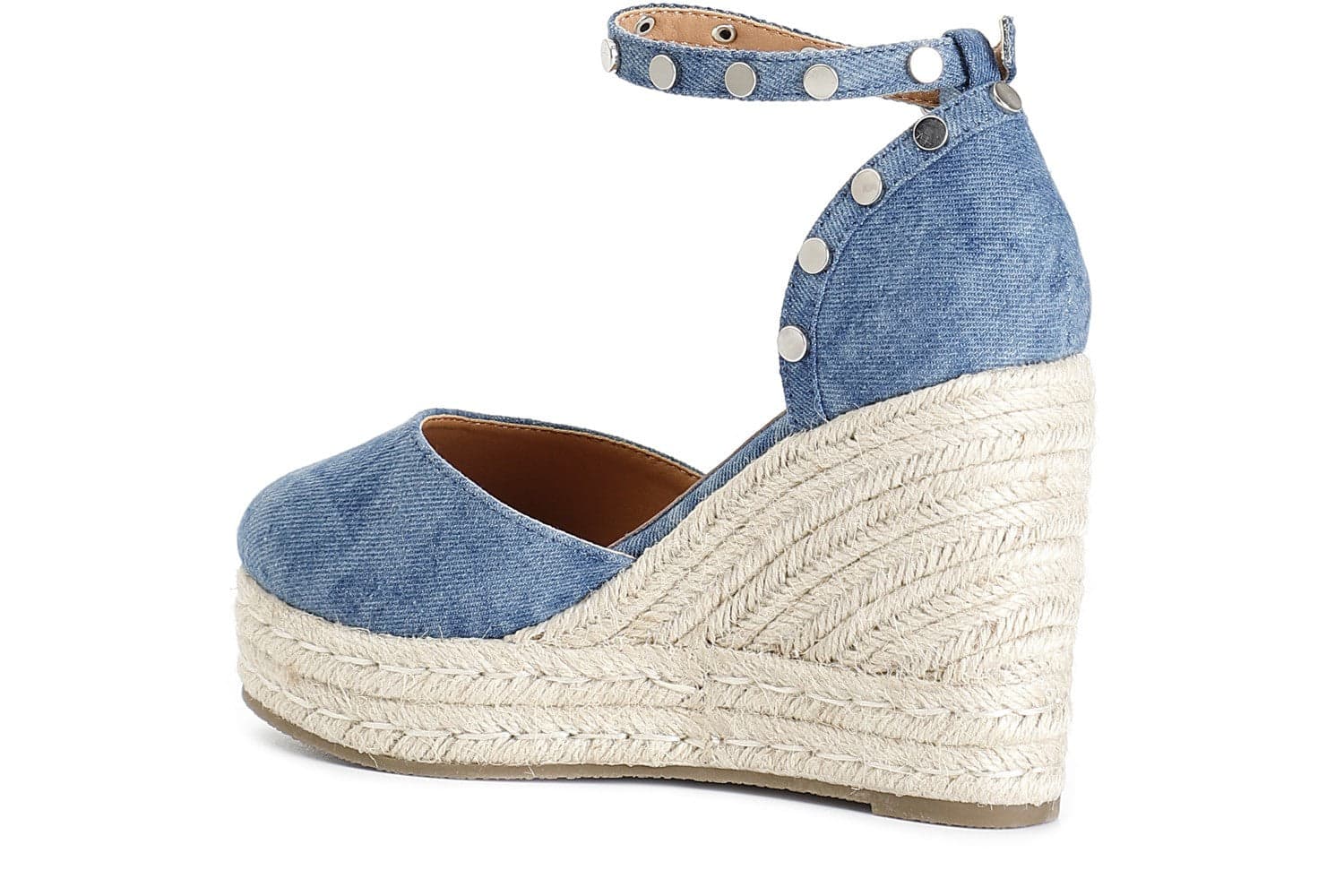 DÉCOLLETÉ IN CANVAS CON BORCHE in Scarpe col tacco 3A Moda Mare Sport - Bellaria Igea Marina, commercioVirtuoso.it