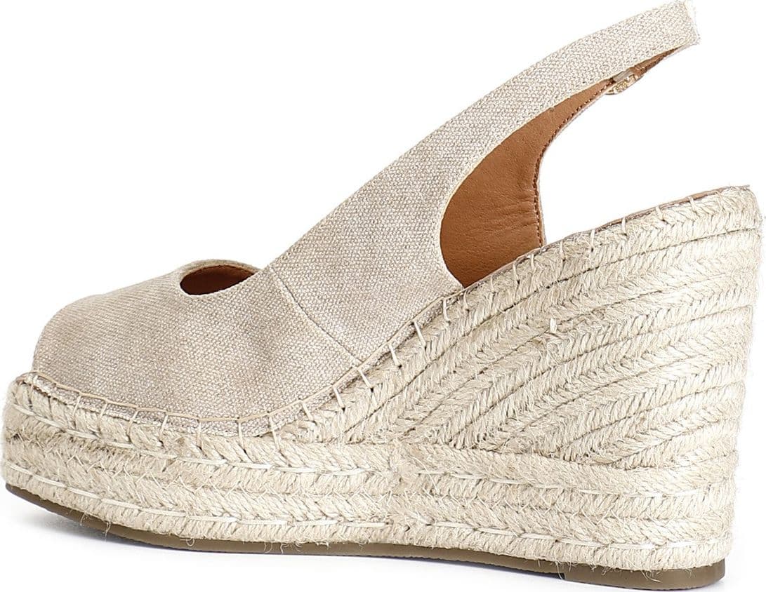 DÉCOLLETÉ SPUNTATA IN CANVAS in Scarpe col tacco 3A Moda Mare Sport - Bellaria Igea Marina, commercioVirtuoso.it