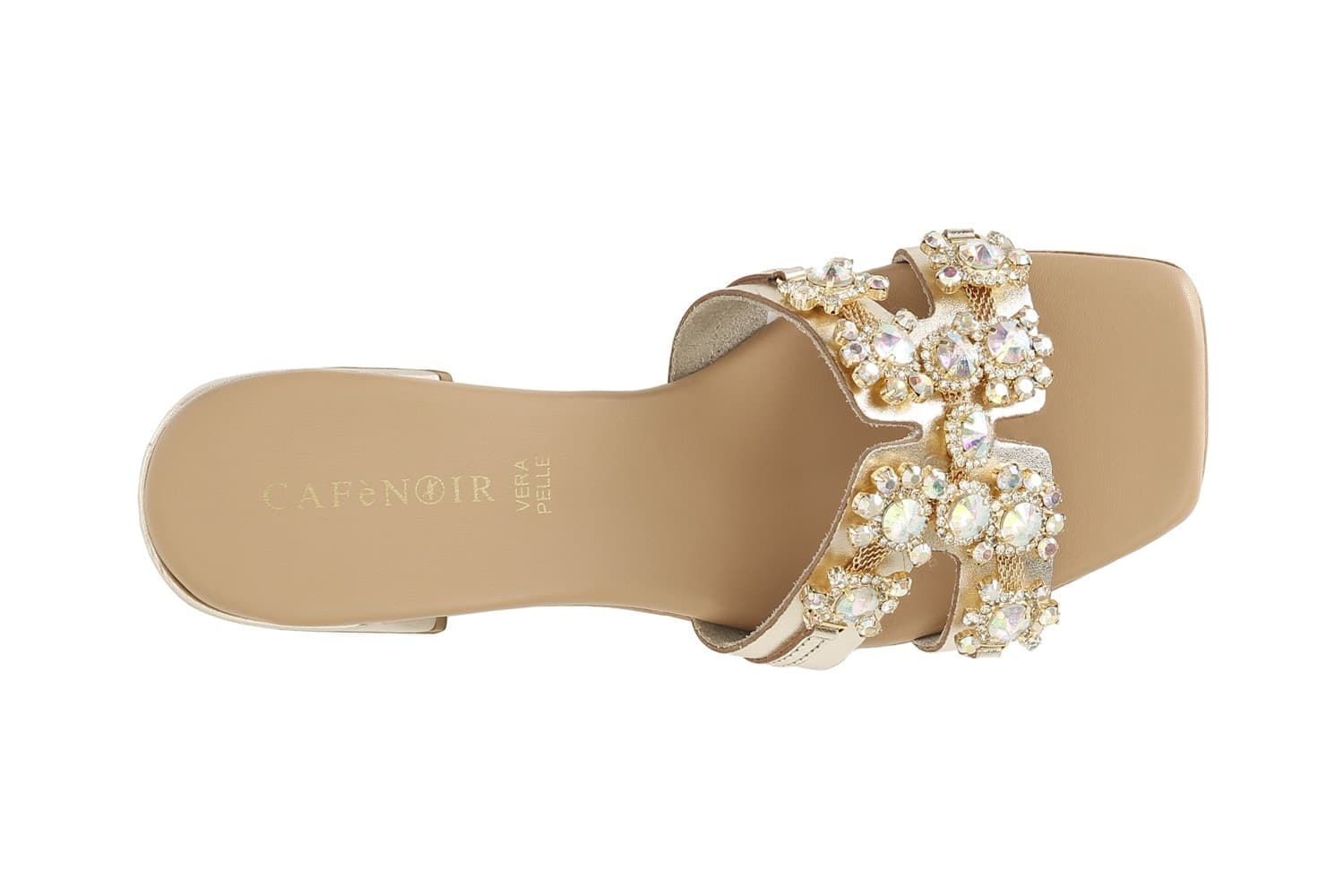 CIABATTA IN PELLE CON ACCESSORIO GIOIELLO in Ciabatte moda 3A Moda Mare Sport - Bellaria Igea Marina, commercioVirtuoso.it