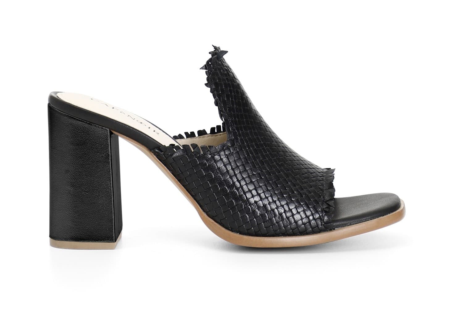 SABOT IN PELLE CON INTRECCIO