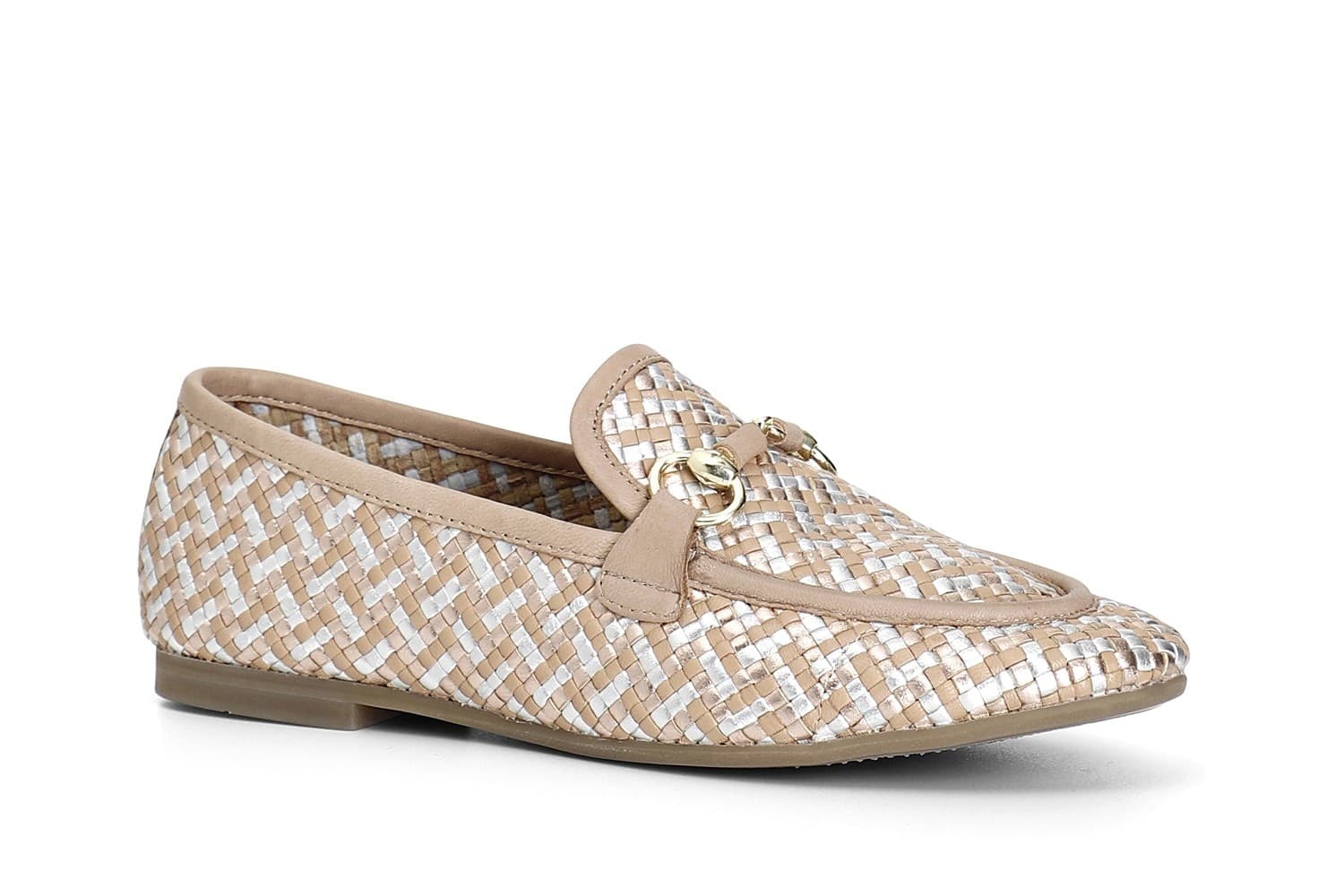 MOCASSINO IN PELLE INTRECCIATO CON MORSETTO in Scarpe da barca 3A Moda Mare Sport - Bellaria Igea Marina, commercioVirtuoso.it