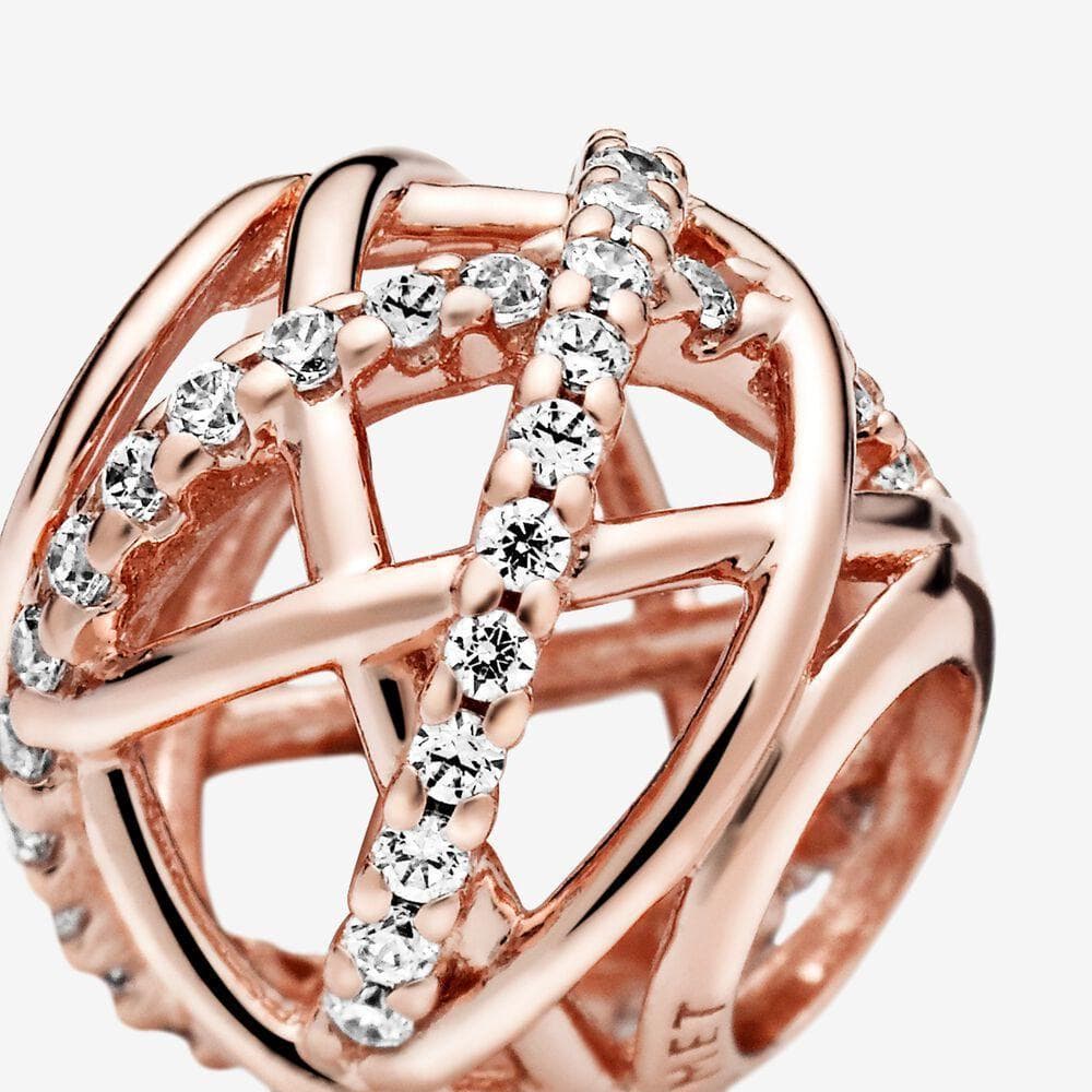 PANDORA Charm linee intrecciate e scintillanti in Bead Charm Alba Gioielli - Casoria, commercioVirtuoso.it