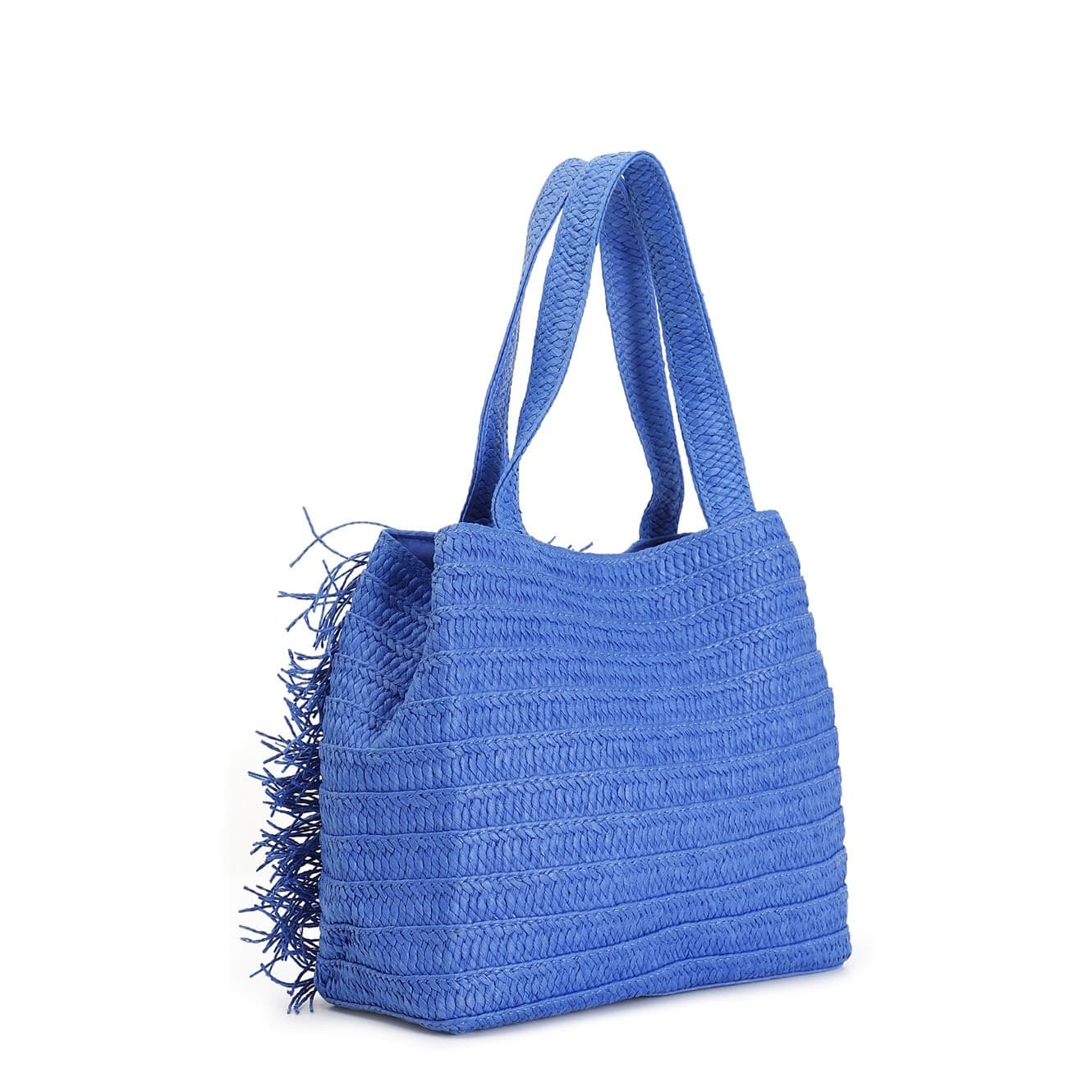 shopping in raffia con applicazione di bottoni e frange in Borse a tracolla 3A Moda Mare Sport - Bellaria Igea Marina, commercioVirtuoso.it