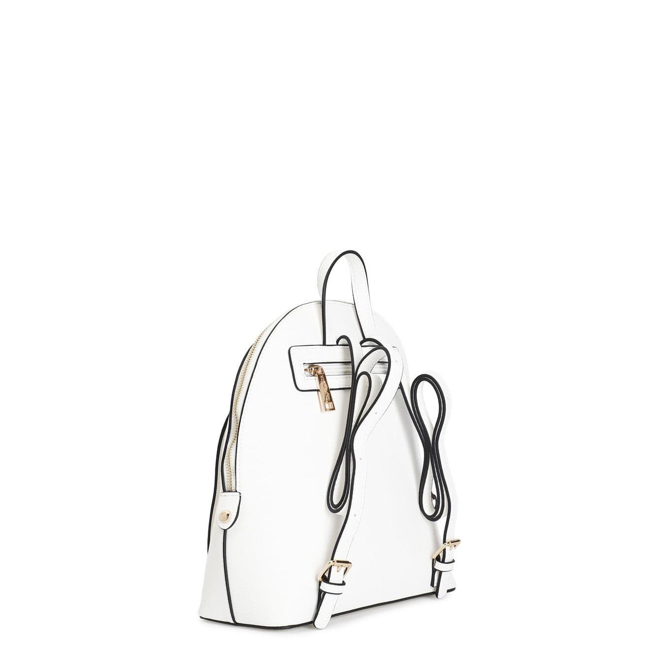 ZAINO LINEARE CON TASCA APPLICATA CON MINI RIVETTI BICOLORE in Zaini Casual 3A Moda Mare Sport - Bellaria Igea Marina, commercioVirtuoso.it