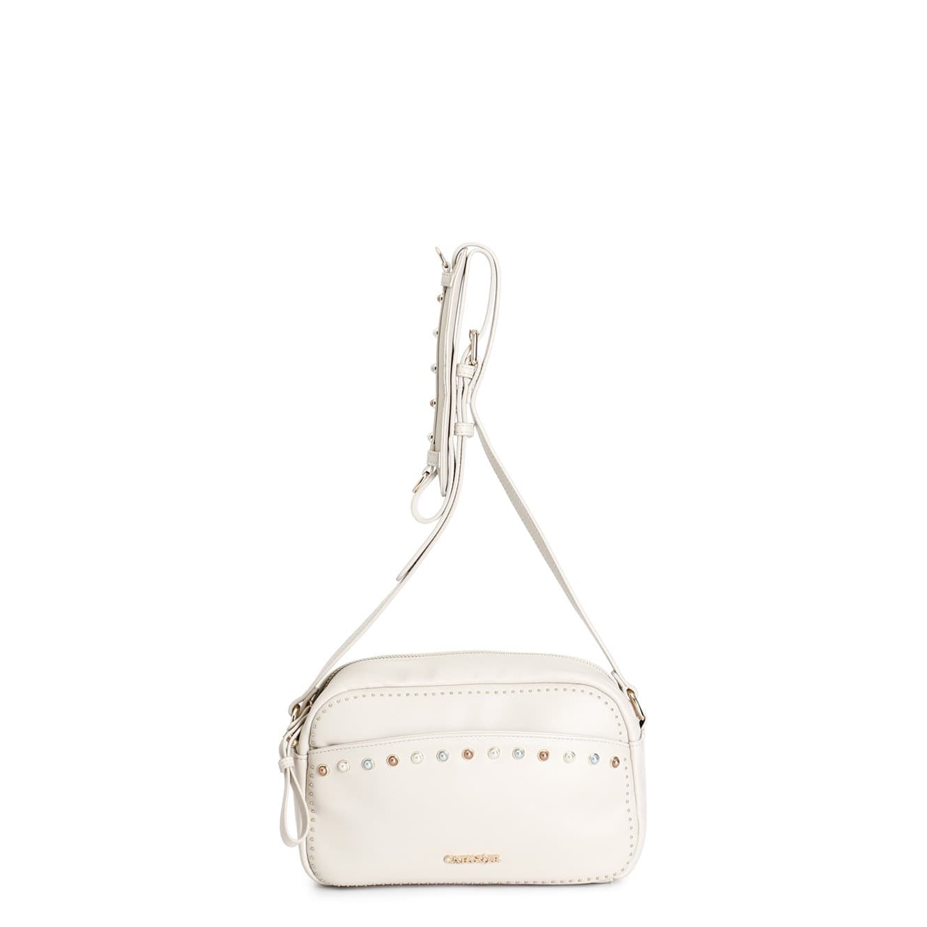 CAMERA BAG CON TASCA CON APPLICAZIONE DI PIETRE COLORATE E MINI RIVETTI in Borse a mano 3A Moda Mare Sport - Bellaria Igea Marina, commercioVirtuoso.it