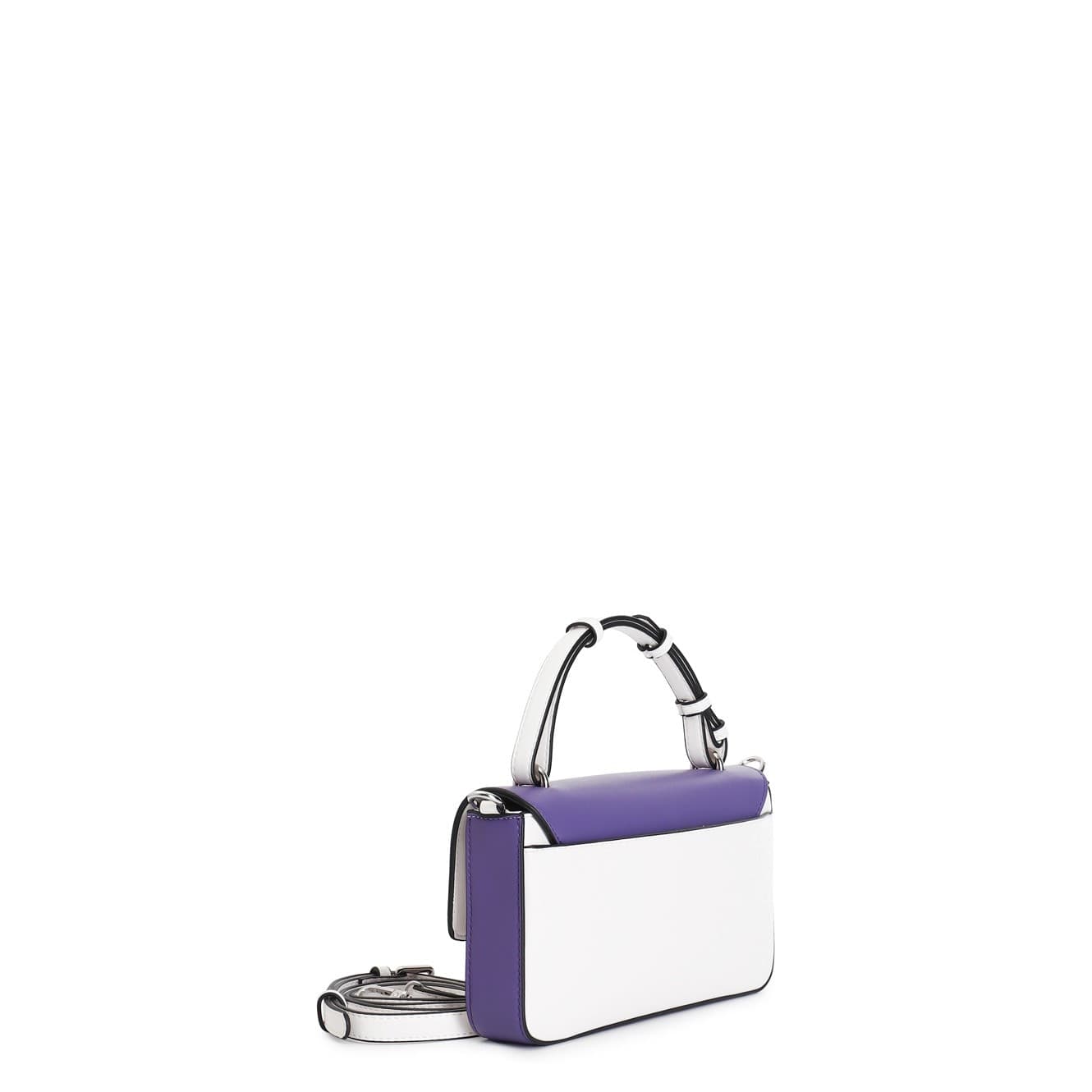BORSA A MANO COSTRUITA BICOLORE, LOGO RETTANGOLARE IN TINTA, TRACOLLA REMOVIBILE in Borse a mano 3A Moda Mare Sport - Bellaria Igea Marina, commercioVirtuoso.it