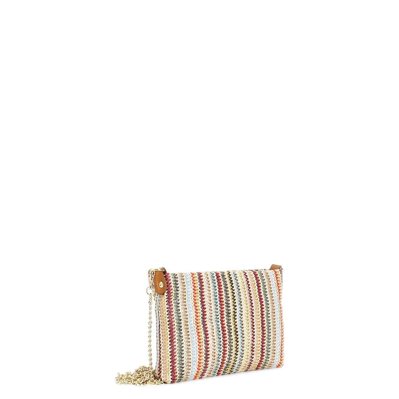 POCHETTE IN RAFFIA CON DOPPIA TARCOLLAIN CATENA in Pochette e Clutch 3A Moda Mare Sport - Bellaria Igea Marina, commercioVirtuoso.it