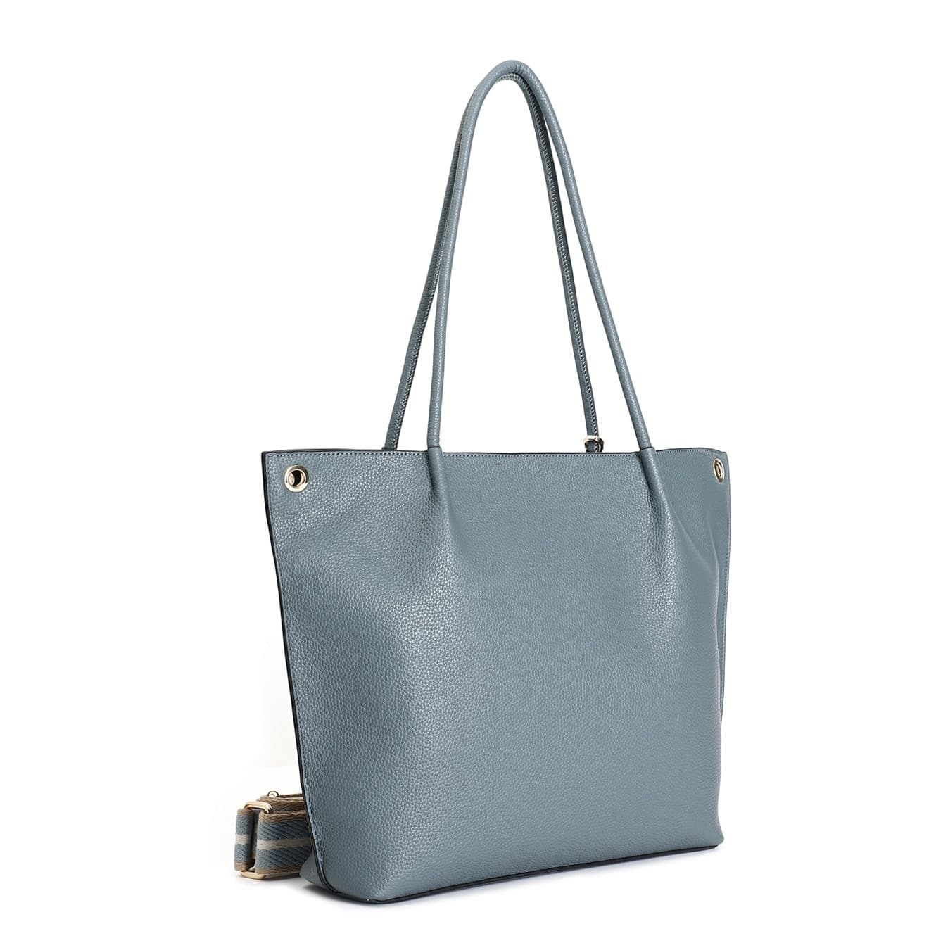 SHOPPING IN MATERIALE CON GRANA, TRACOLLA REMOVIBILE IN NASTRO E CHARM IN METALL in Fabbricazione borse 3A Moda Mare Sport - Bellaria Igea Marina, commercioVirtuoso.it