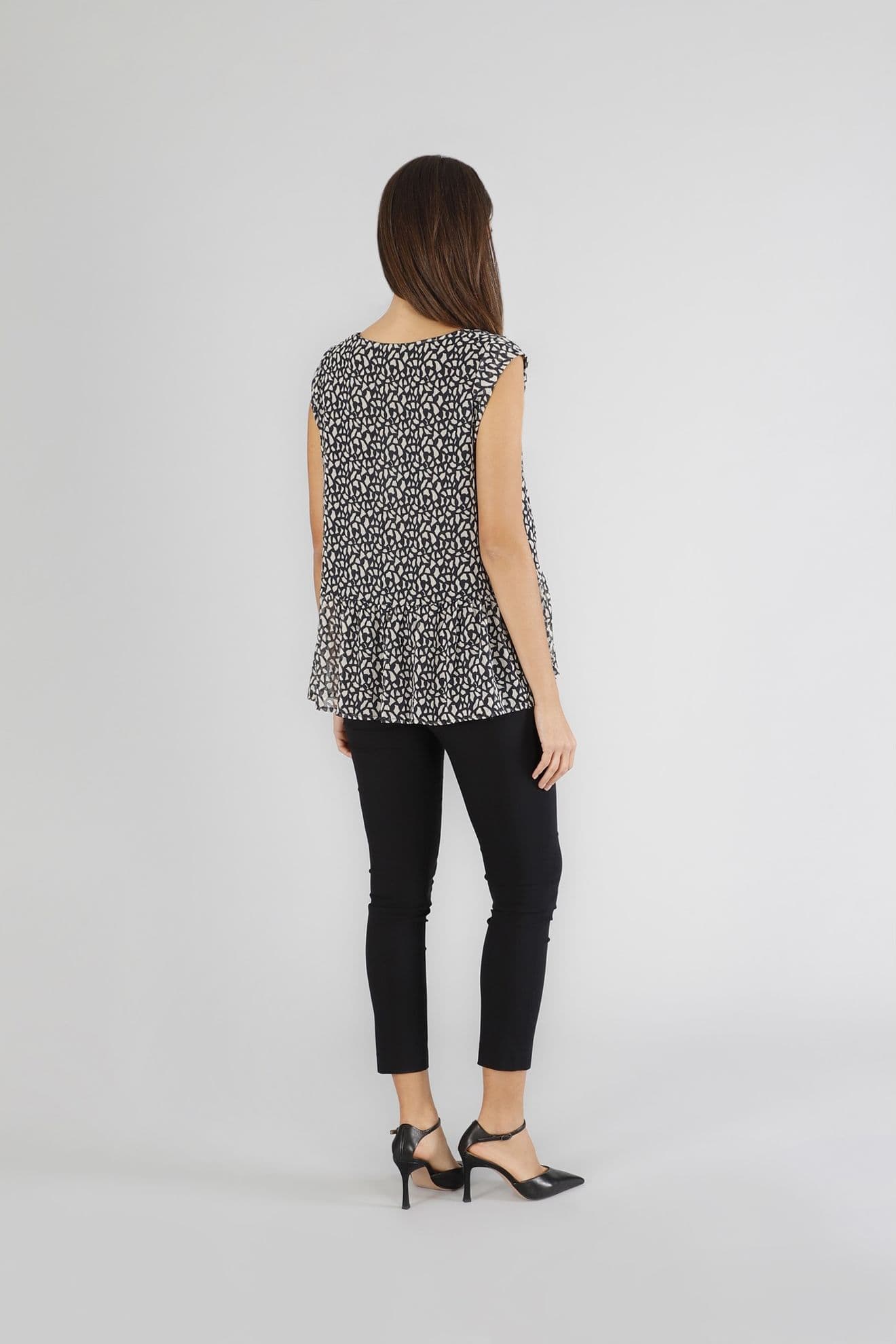 BLUSA IN GEORGETTE STAMPATA in Bluse e camicie 3A Moda Mare Sport - Bellaria Igea Marina, commercioVirtuoso.it