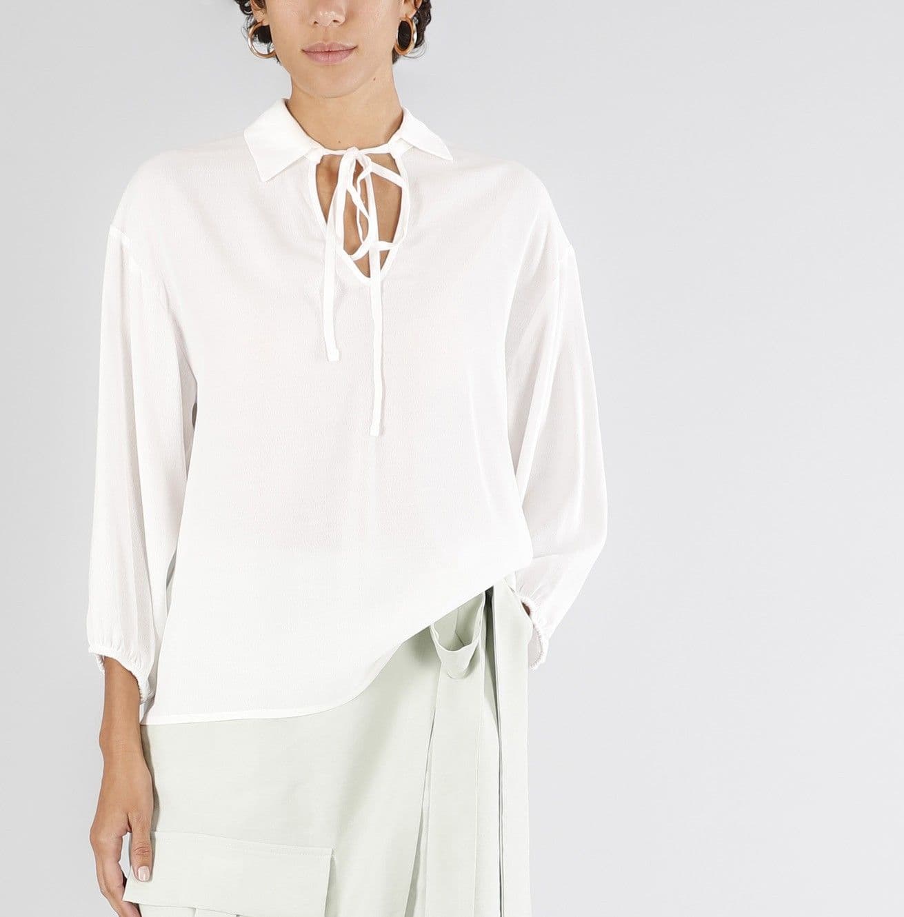 BLUSA IN MAROCAINE in Bluse e camicie 3A Moda Mare Sport - Bellaria Igea Marina, commercioVirtuoso.it