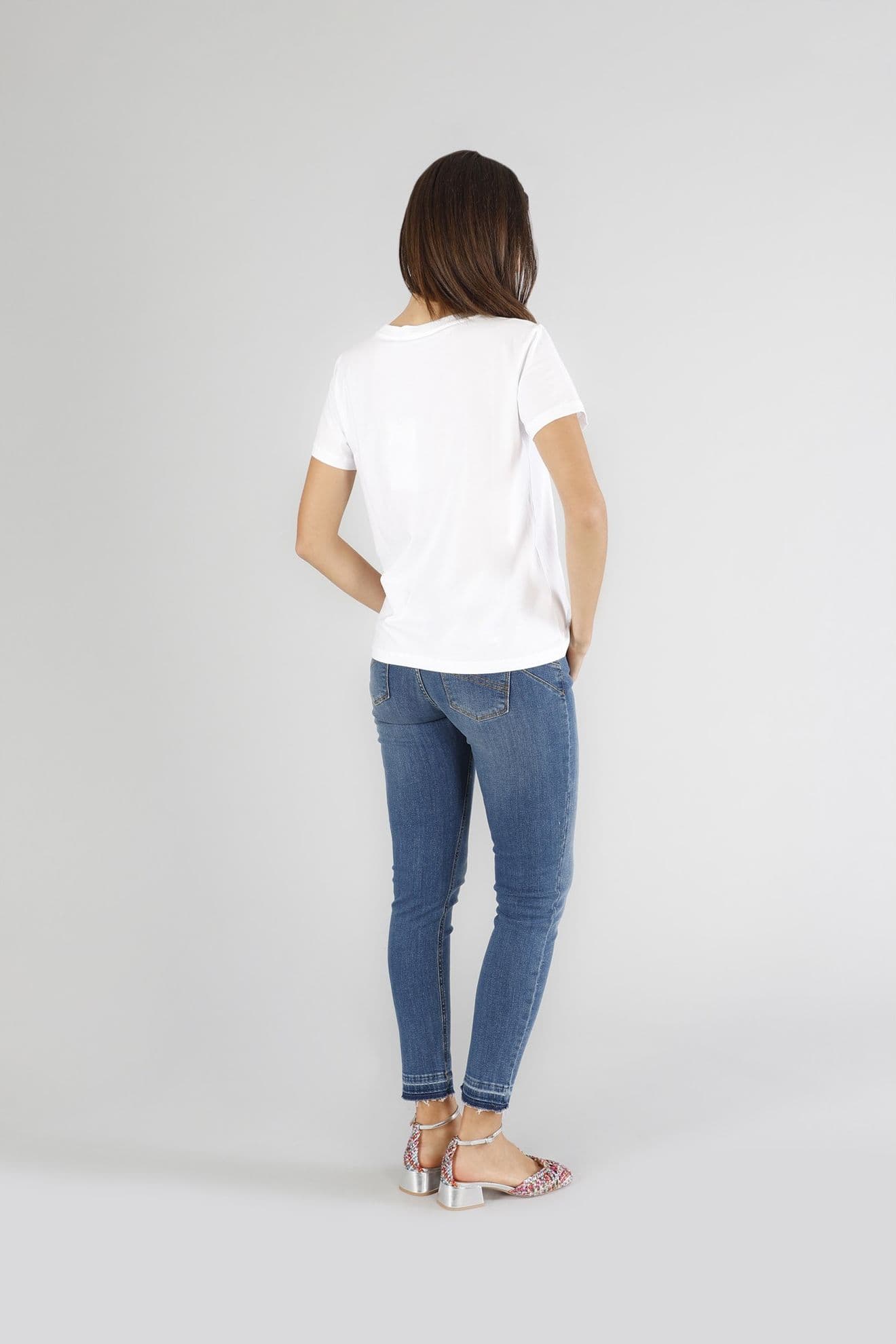TSHIRT MANICA CORTA STAMPA GLITTERATA