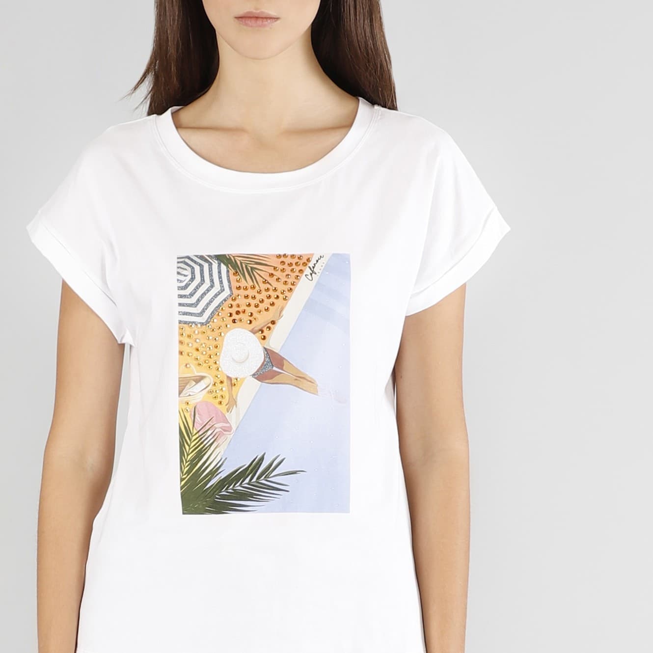 TSHIRT SMANICATA POMERIGGIO IN PISCINA in Coordinati abbigliamento termico 3A Moda Mare Sport - Bellaria Igea Marina, commercioVirtuoso.it