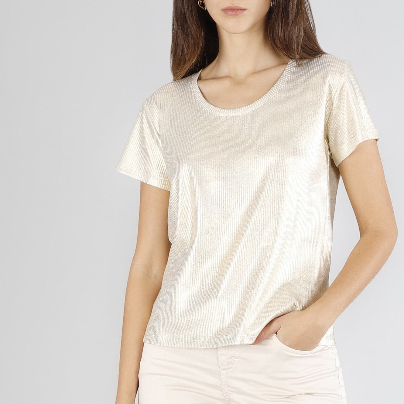 T SHIRT MANICA CORTA COSTINA PLACCATA in T-shirt 3A Moda Mare Sport - Bellaria Igea Marina, commercioVirtuoso.it