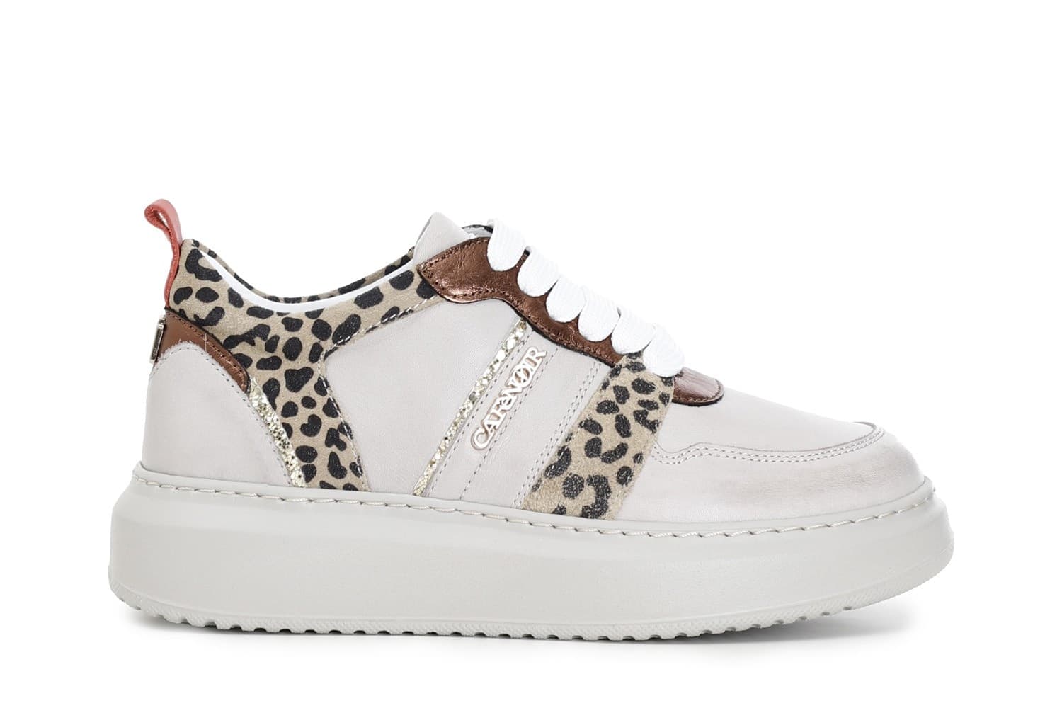 SNEAKERS IN PELLE CON RIPORTI STAMPA MACULATA in Sneaker casual 3A Moda Mare Sport - Bellaria Igea Marina, commercioVirtuoso.it