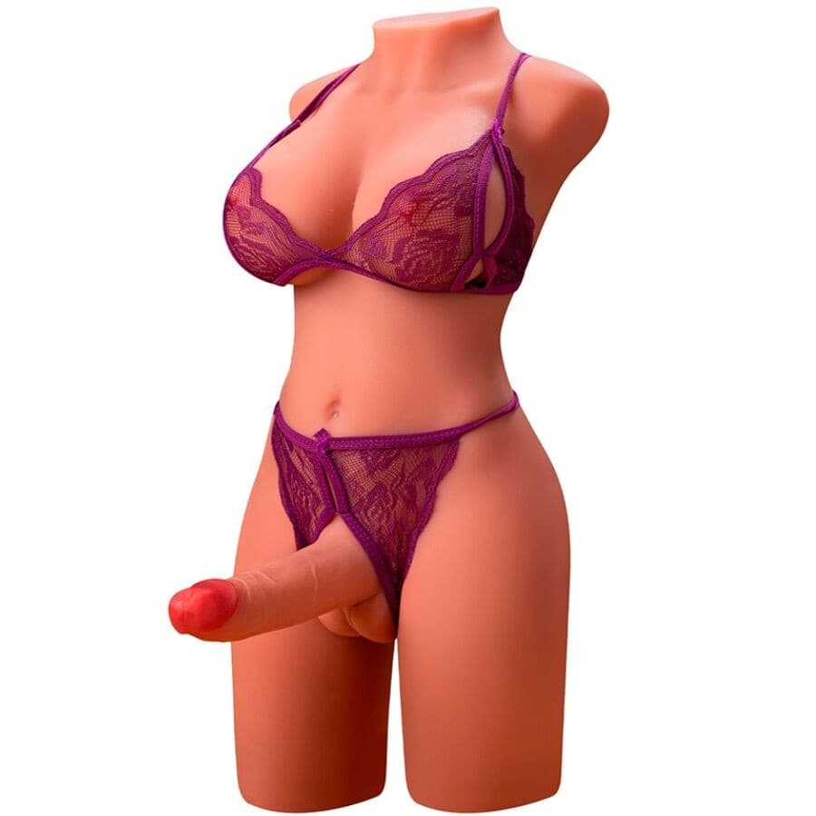 XISE - MIAH LADY BOY TORSO FEMMINILE CON DILDO CON VIBRAZIONE E SPINTA 55 CM in Dildo realistici Desideria Shop - Latina, commercioVirtuoso.it
