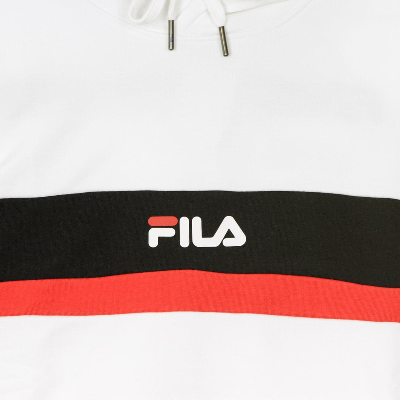 FILA Felpa Cappuccio Uomo Radomir Hoody Bright White/black/true Red da uomo in Felpe con cappuccio Drestige - Casamassima, commercioVirtuoso.it