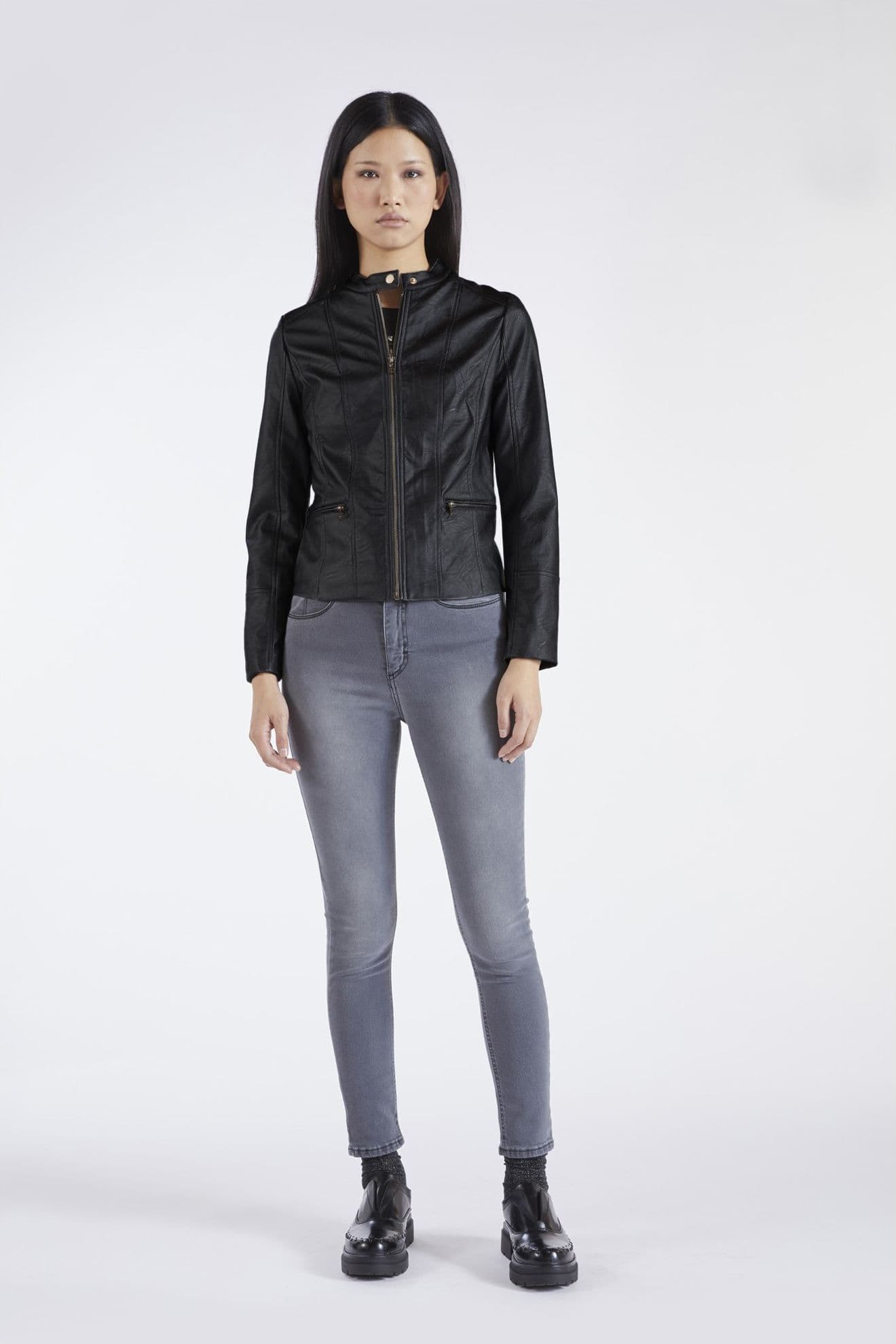 BIKER SIMILPELLE LAMINATO in Giacche 3A Moda Mare Sport - Bellaria Igea Marina, commercioVirtuoso.it