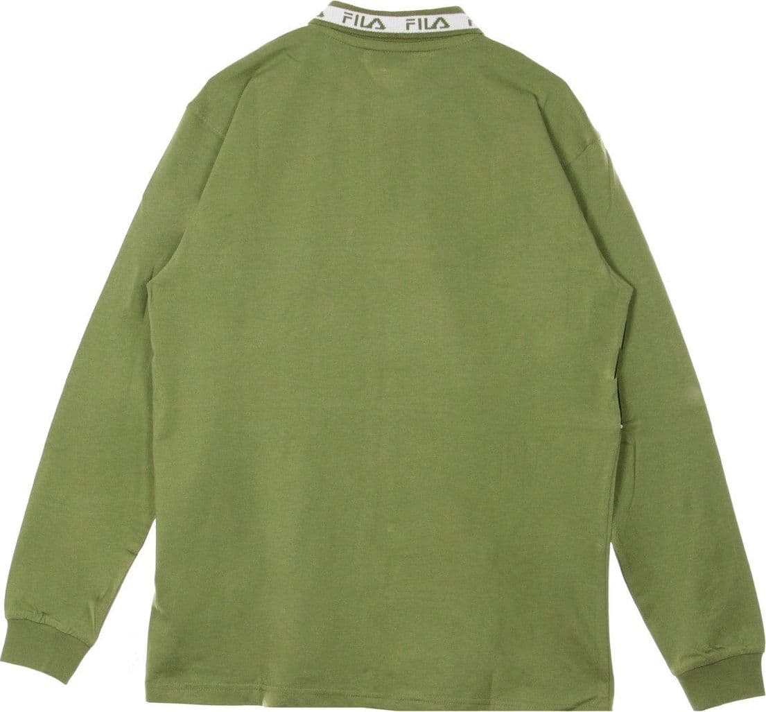 FILA Polo Manica Lunga Uomo Umed Deep Lichen Green/black/bright White da uomo in Polo Drestige - Casamassima, commercioVirtuoso.it