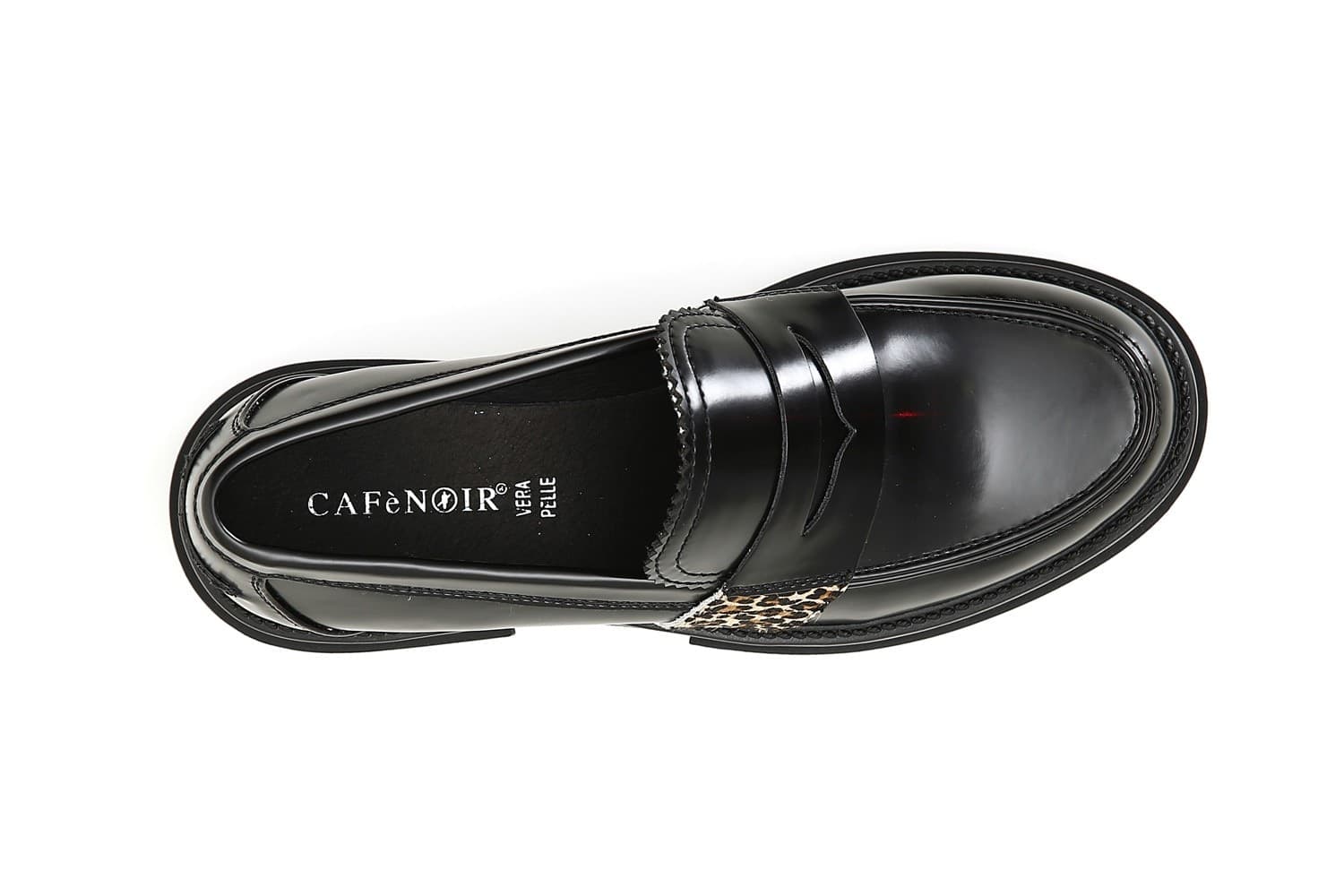 MOCASSINO CON RIPORTO IN CAVALLINO MACULATO in Loafer e mocassini 3A Moda Mare Sport - Bellaria Igea Marina, commercioVirtuoso.it