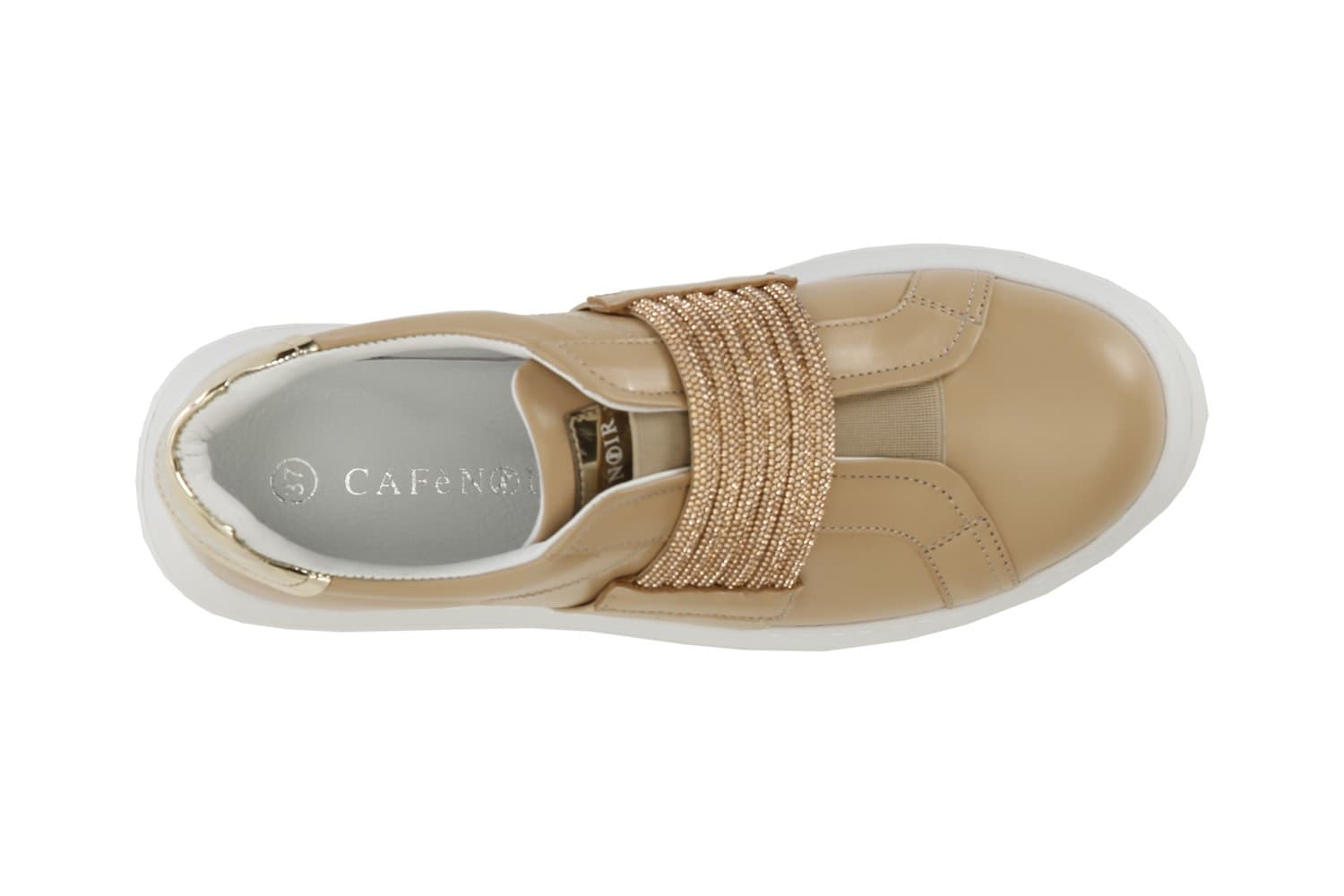 SNEAKERS IN PELLE CON ACCESSORIO STRASSE ELASTICI in Sneaker casual 3A Moda Mare Sport - Bellaria Igea Marina, commercioVirtuoso.it