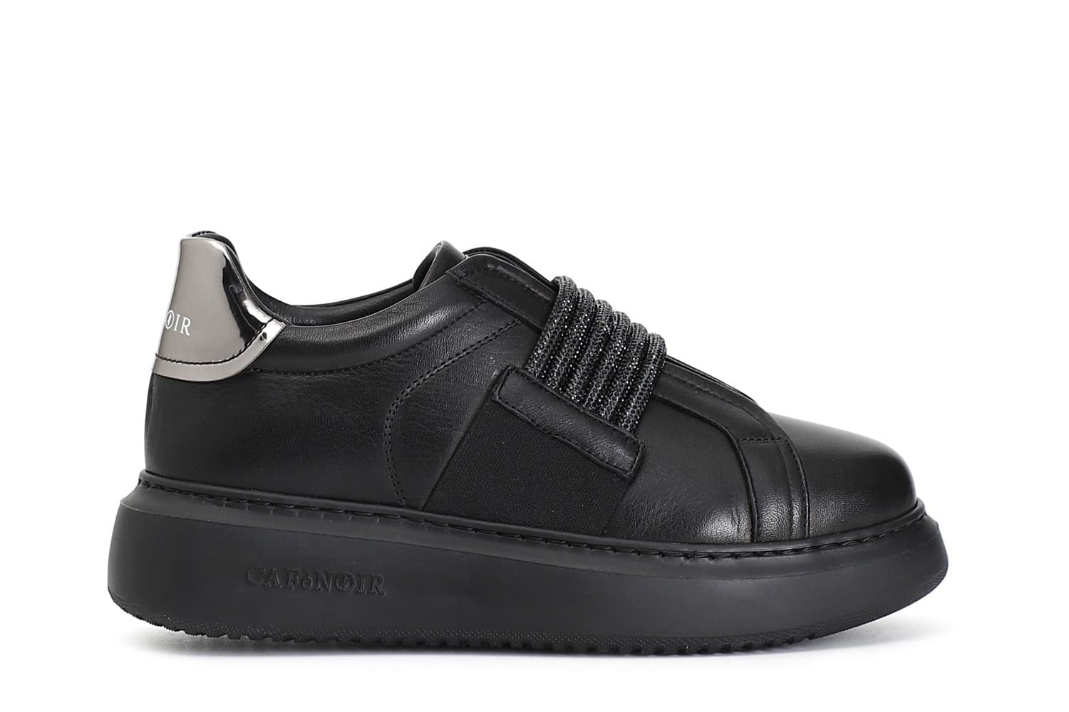 SNEAKERS IN PELLE CON ACCESSORIO STRASSE ELASTICI in Sneaker casual 3A Moda Mare Sport - Bellaria Igea Marina, commercioVirtuoso.it