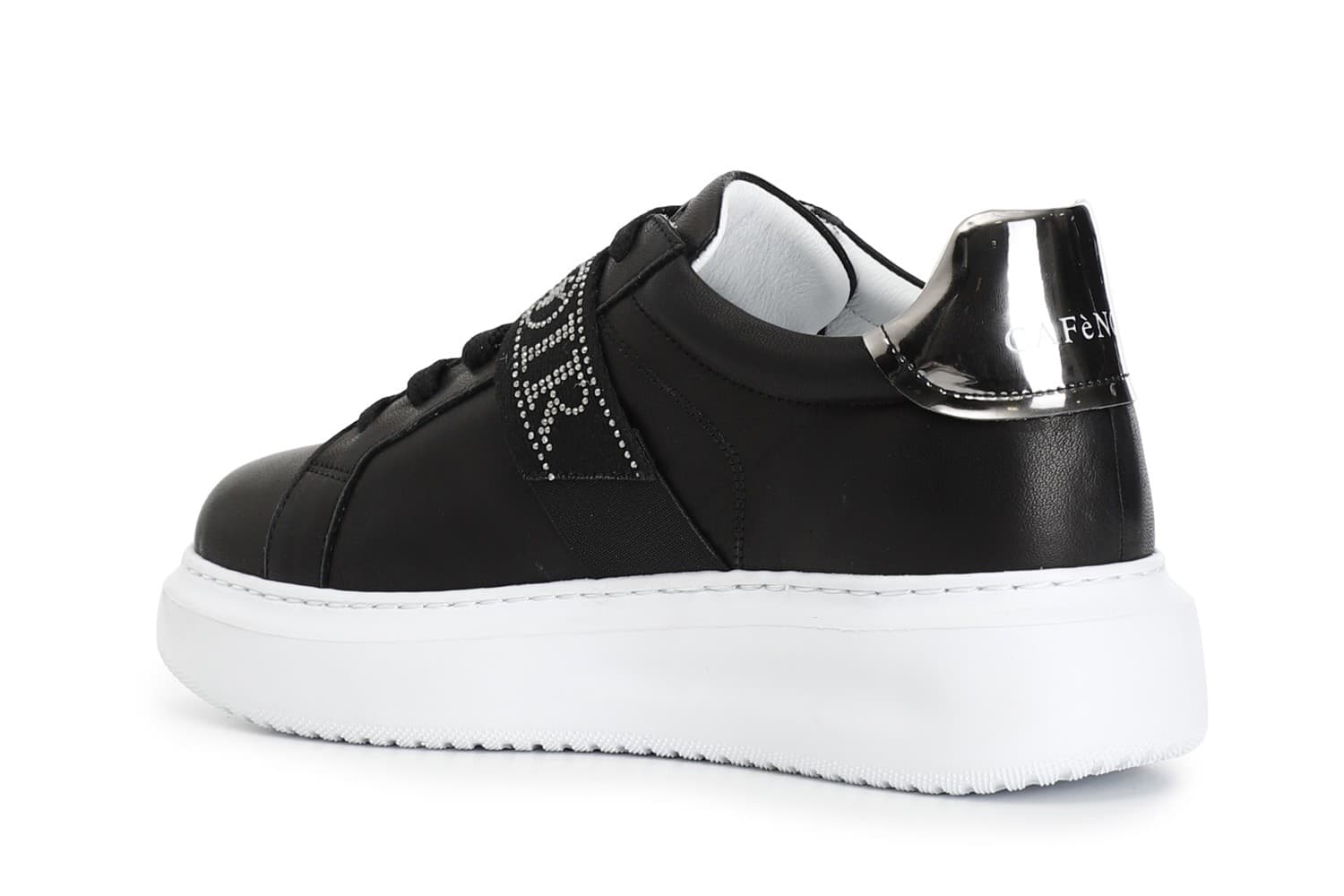 SNEAKERS IN PELLE CON NASTRO LOGATO in prodotto 3A Moda Mare Sport - Bellaria Igea Marina, commercioVirtuoso.it
