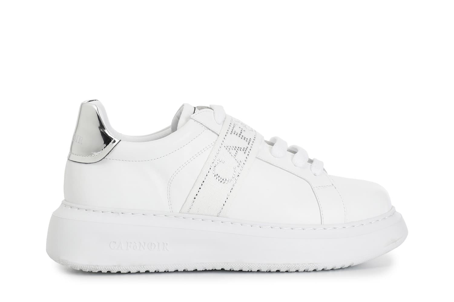 SNEAKERS IN PELLE CON NASTRO LOGATO in prodotto 3A Moda Mare Sport - Bellaria Igea Marina, commercioVirtuoso.it
