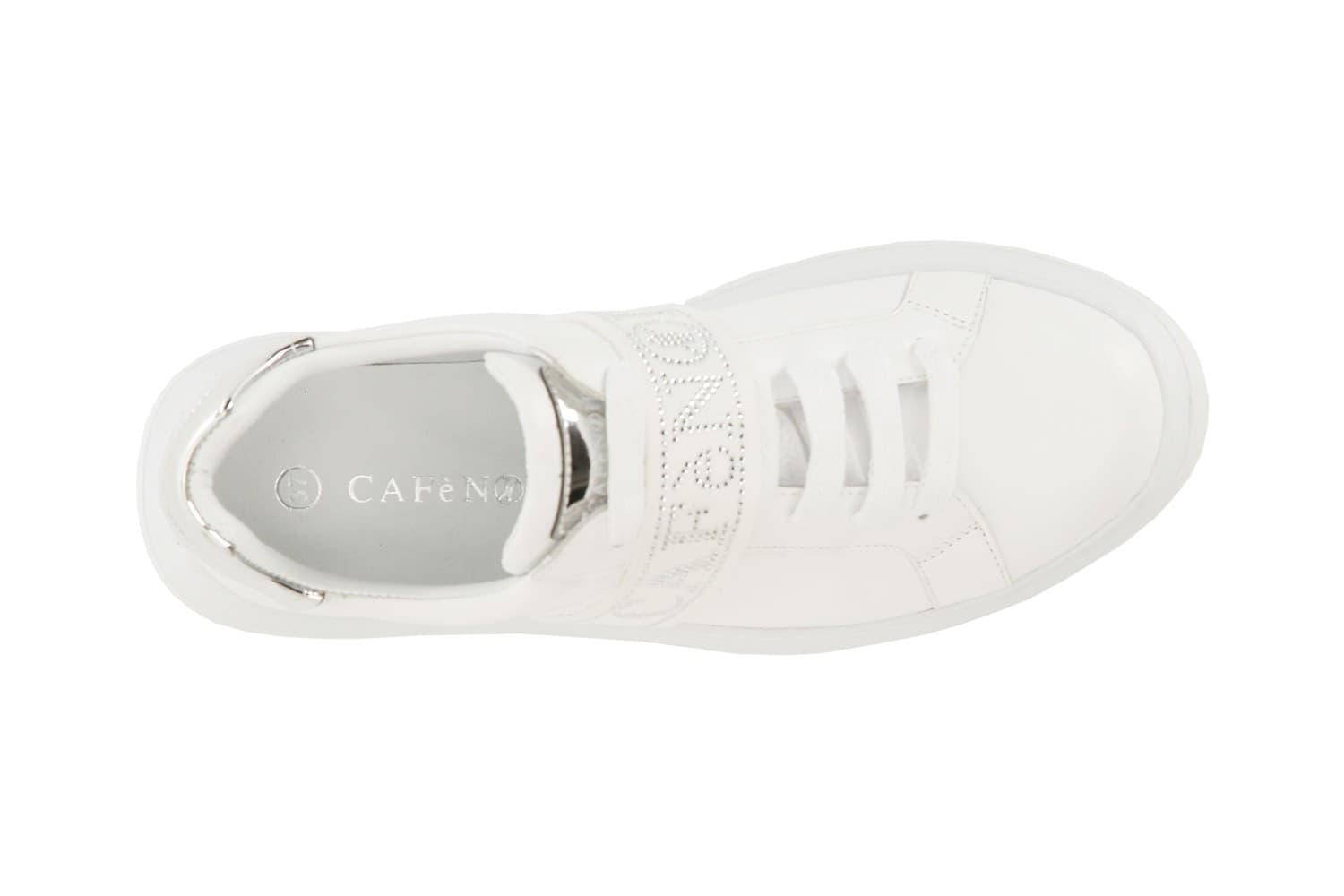 SNEAKERS IN PELLE CON NASTRO LOGATO in prodotto 3A Moda Mare Sport - Bellaria Igea Marina, commercioVirtuoso.it