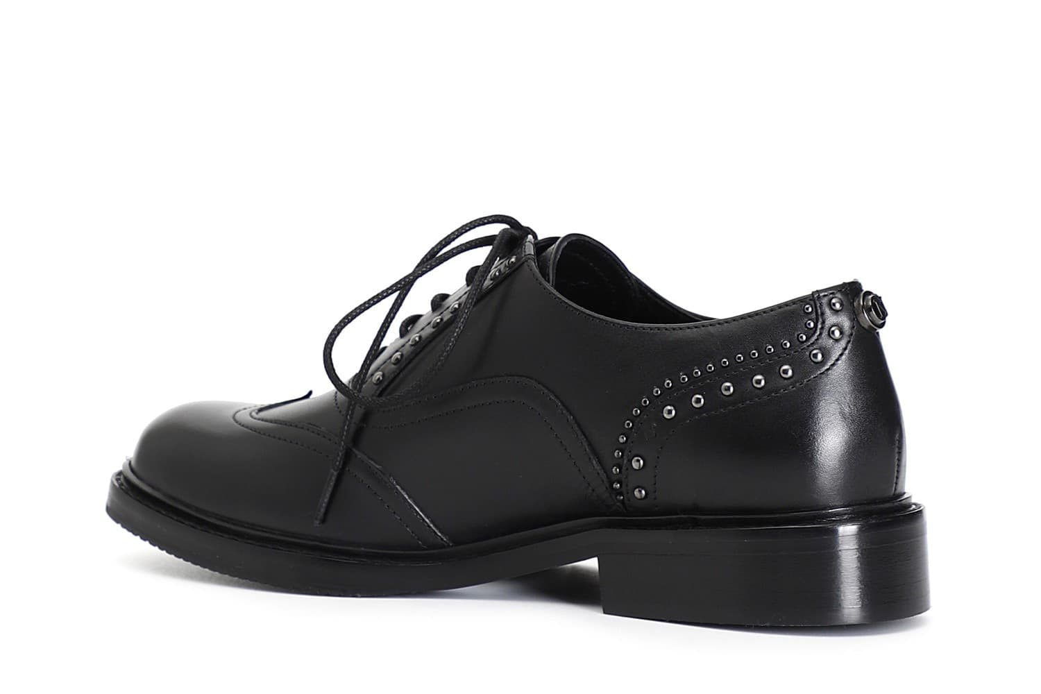 FRANCESINA IN PELLE CON BORCHIE in Scarpe col tacco 3A Moda Mare Sport - Bellaria Igea Marina, commercioVirtuoso.it