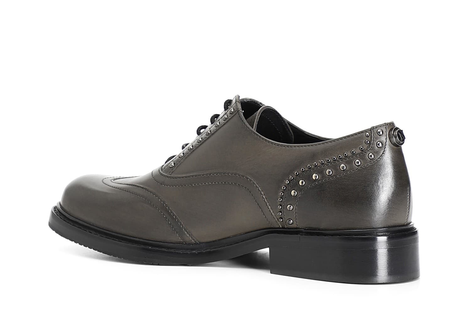 FRANCESINA IN PELLE CON BORCHIE in Scarpe col tacco 3A Moda Mare Sport - Bellaria Igea Marina, commercioVirtuoso.it